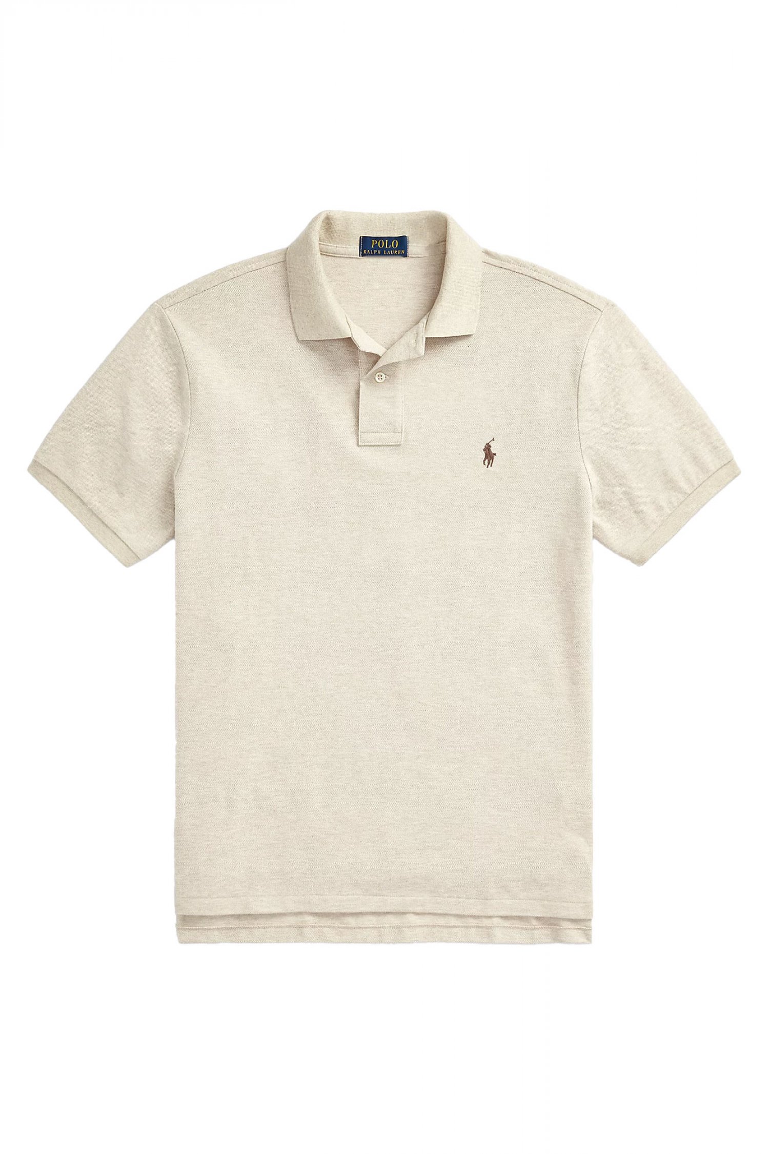 RALPH LAUREN POLO CUSTOM SLIM FIT LOGO ΕΚΡΟΥ