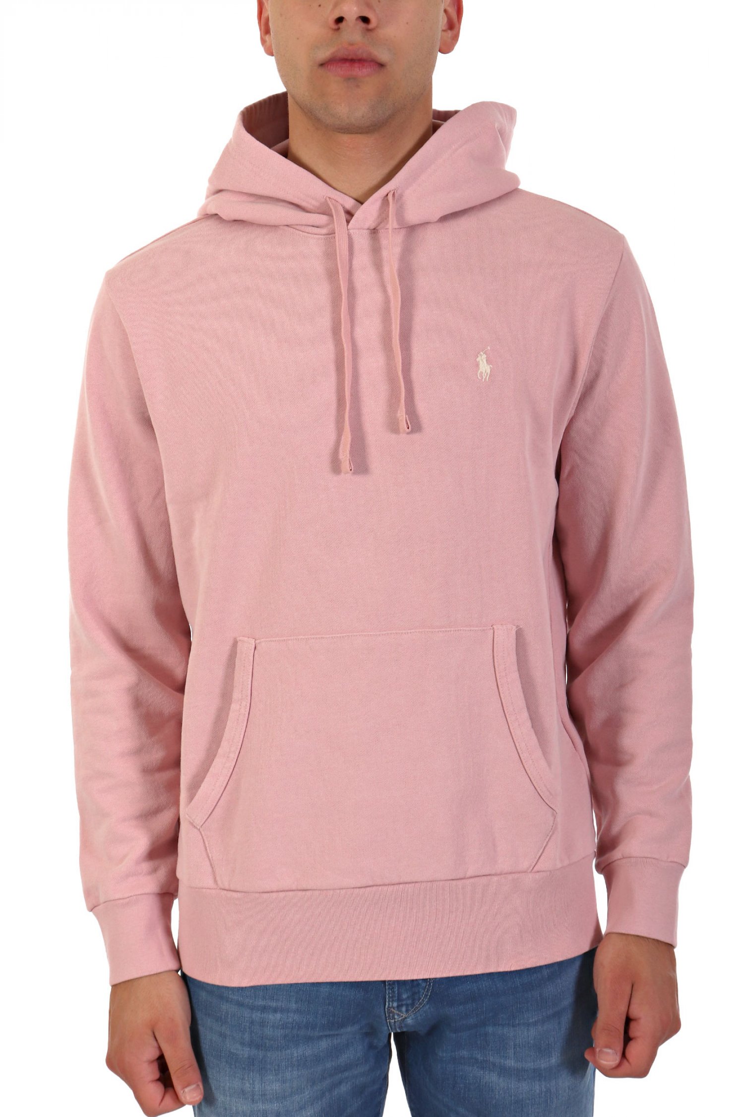 RALPH LAUREN ΦΟΥΤΕΡ HOODIE LOGO ΡΟΖ