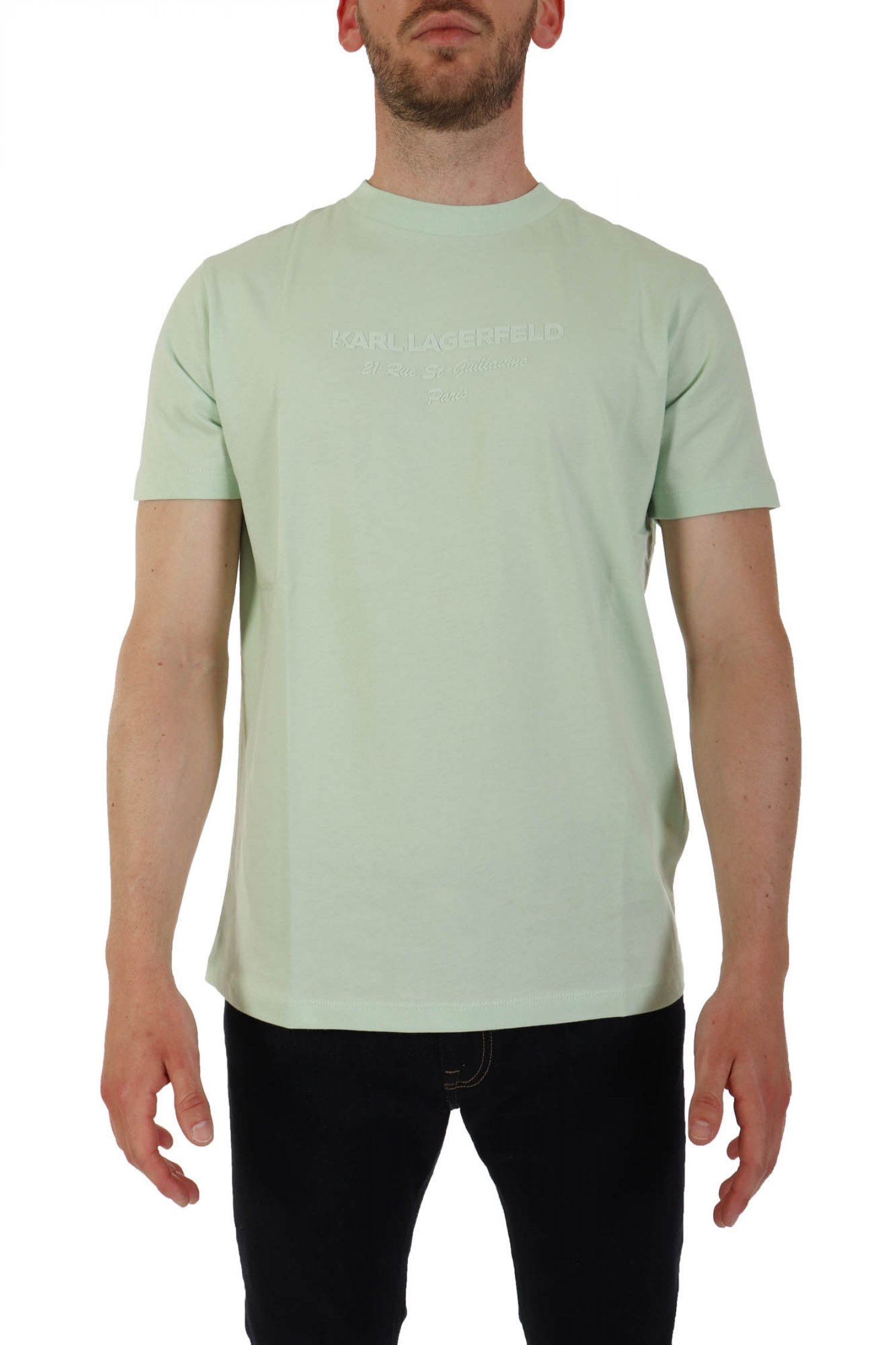 KARL LAGERFELD T-SHIRT CREW NECK LOGO ΦΥΣΤΙΚΙ