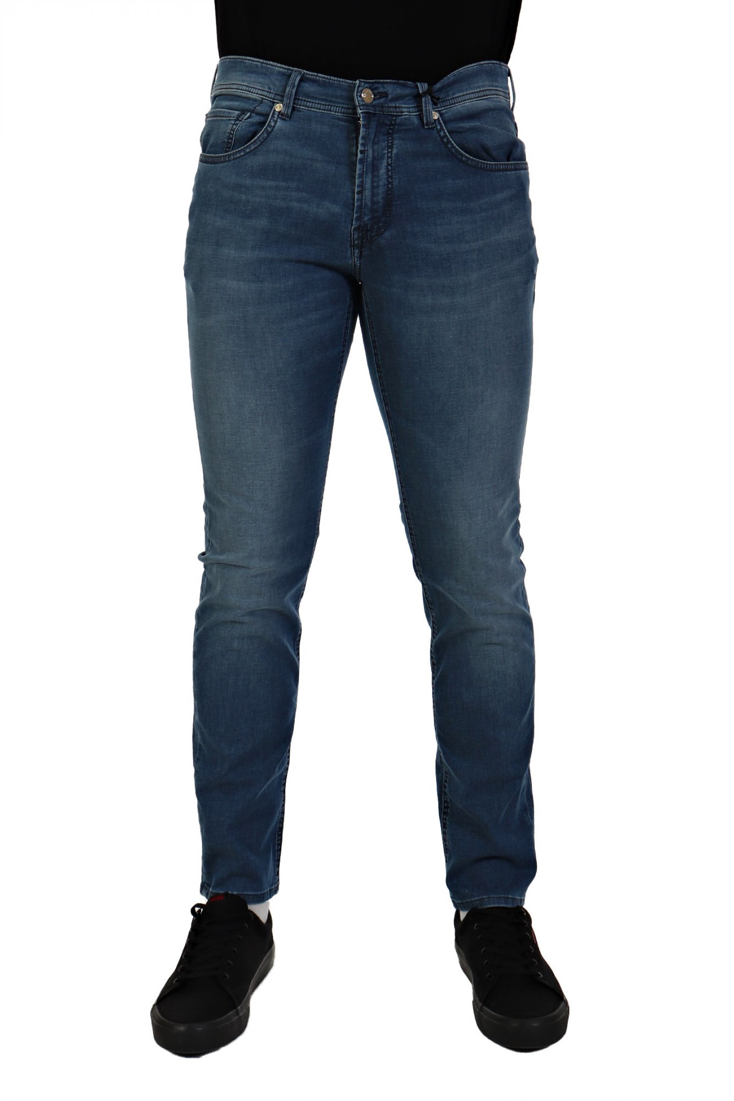BALDESSARINI BALDESSARINI ΠΑΝΤΕΛΟΝΙ JEANS JACK REGULAR FIT USED BUFFIES ΜΠΛΕ