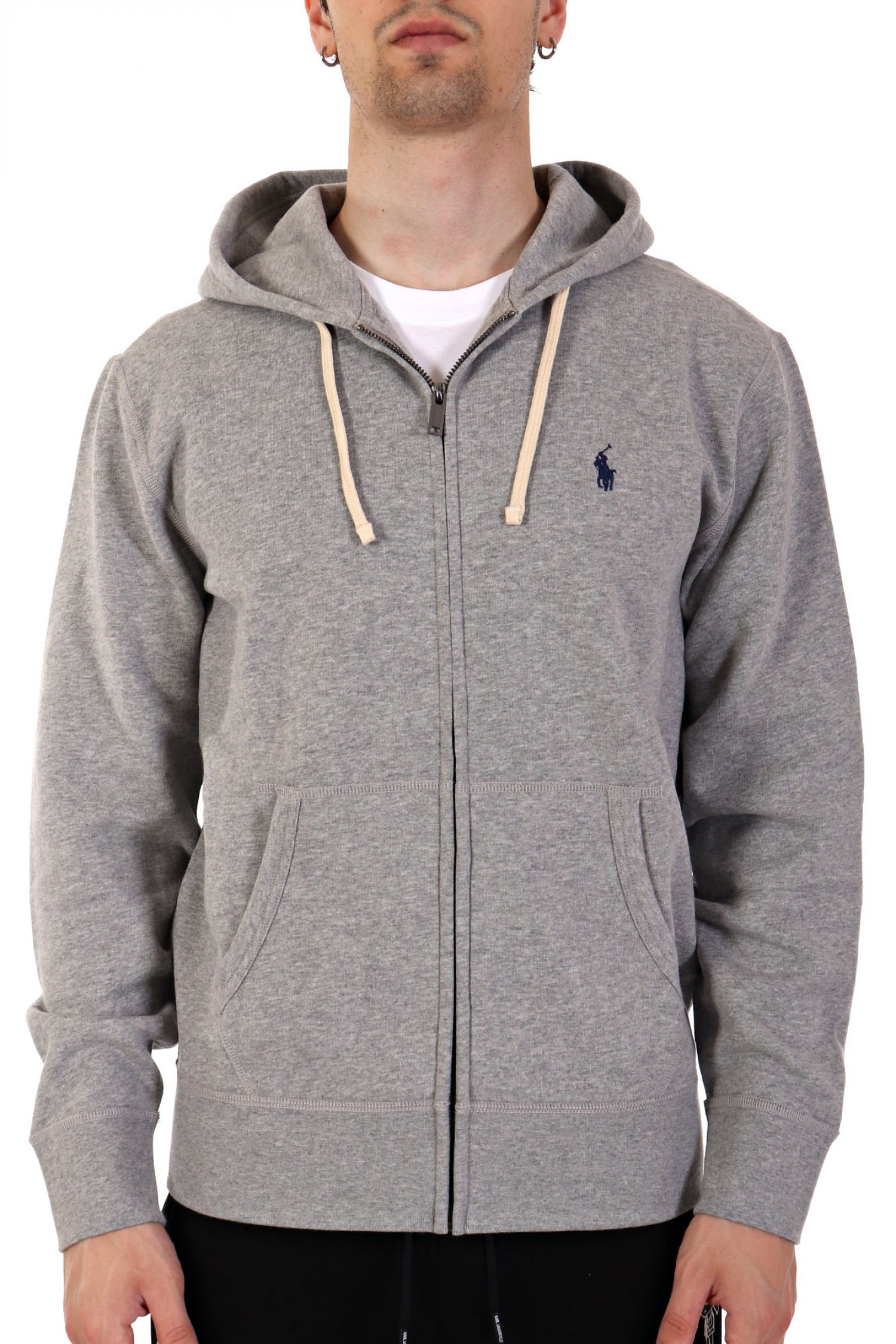 RALPH LAUREN ΦΟΥΤΕΡ FULL ZIP HOOD ΓΚΡΙ
