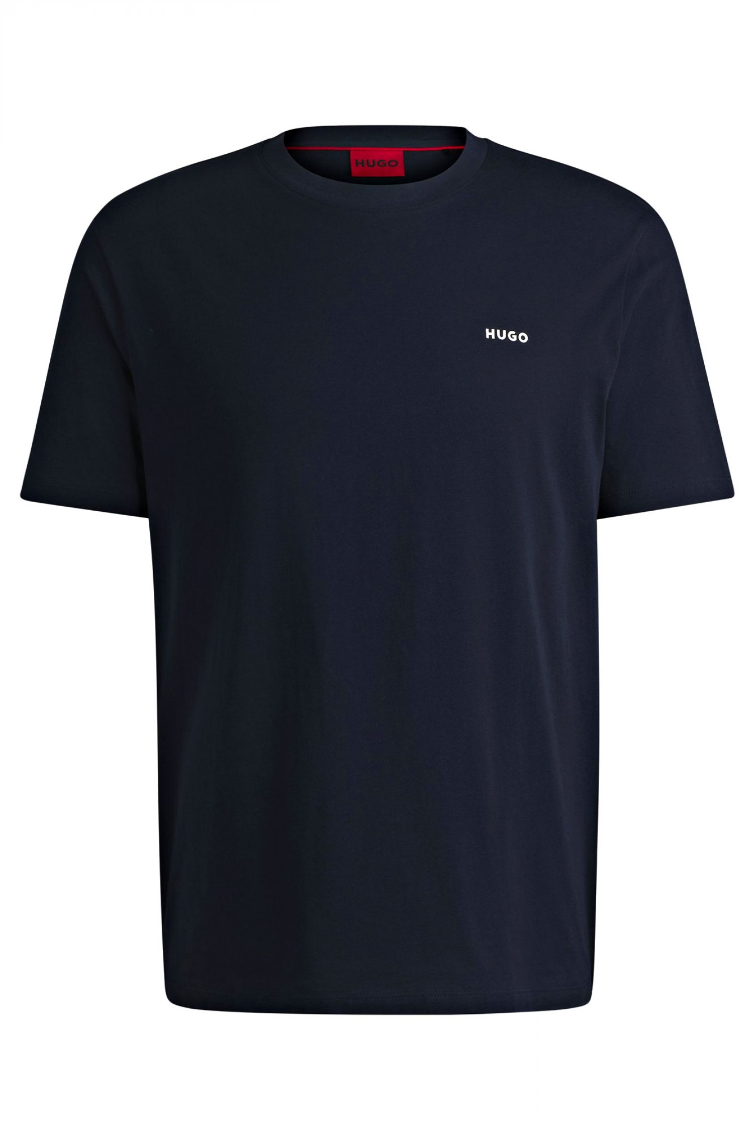 HUGO T-SHIRT DERO222 LOGO ΜΠΛΕ