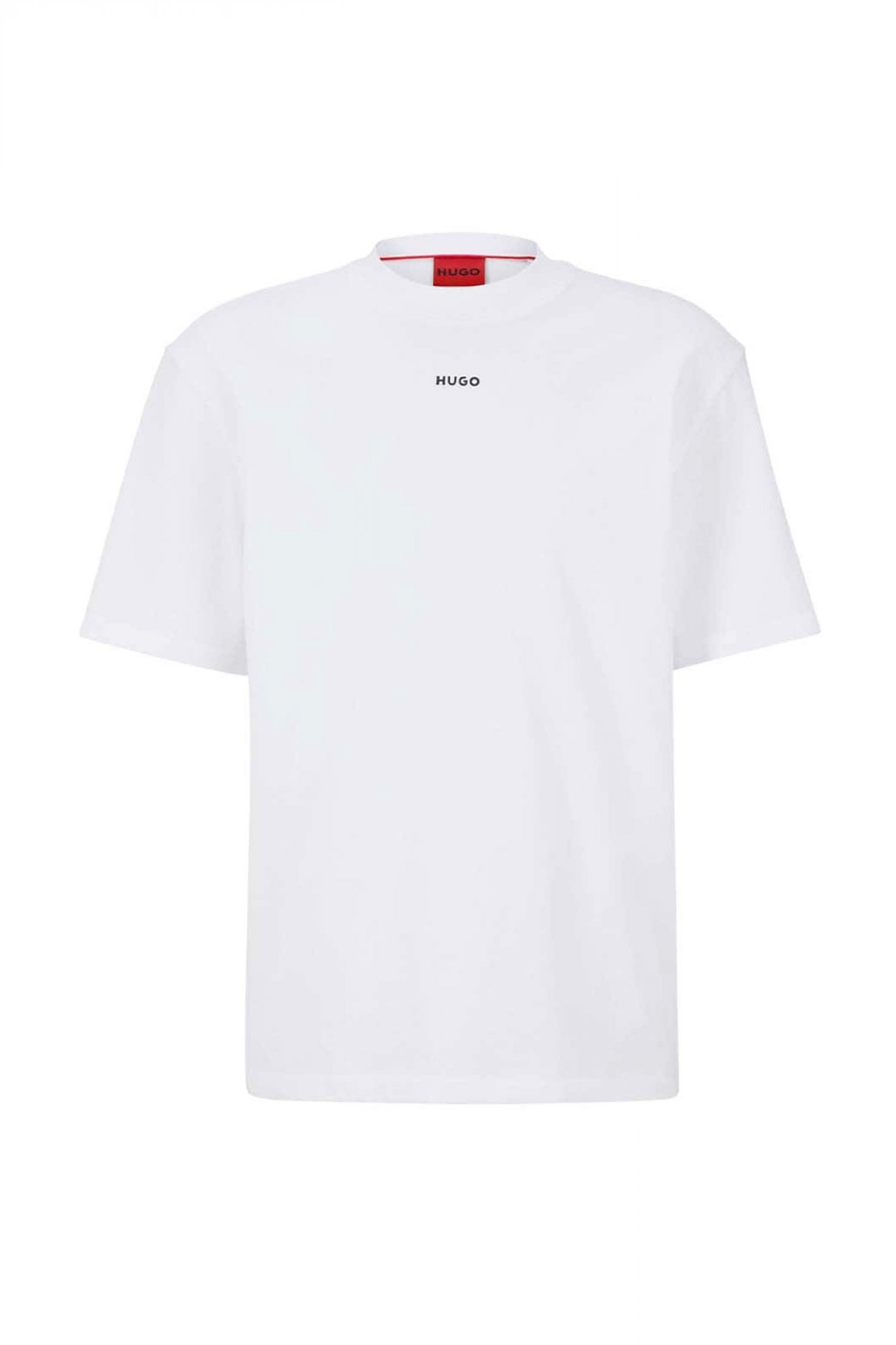 HUGO Τ-SHIRT DAPOLINO LOGO ΛΕΥΚΟ