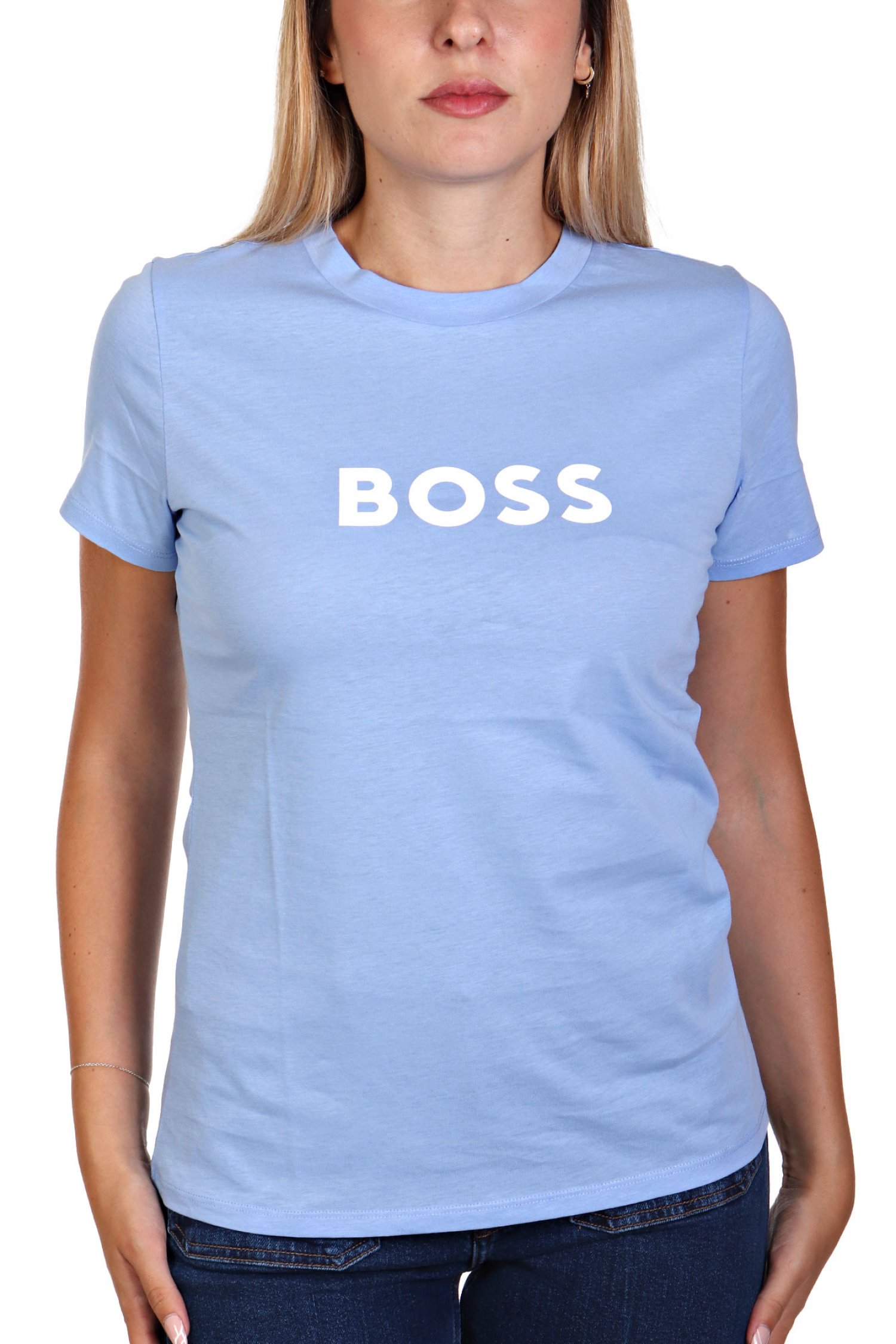 BOSS CASUAL T-SHIRT C_ELOGO_5 ΣΙΕΛ
