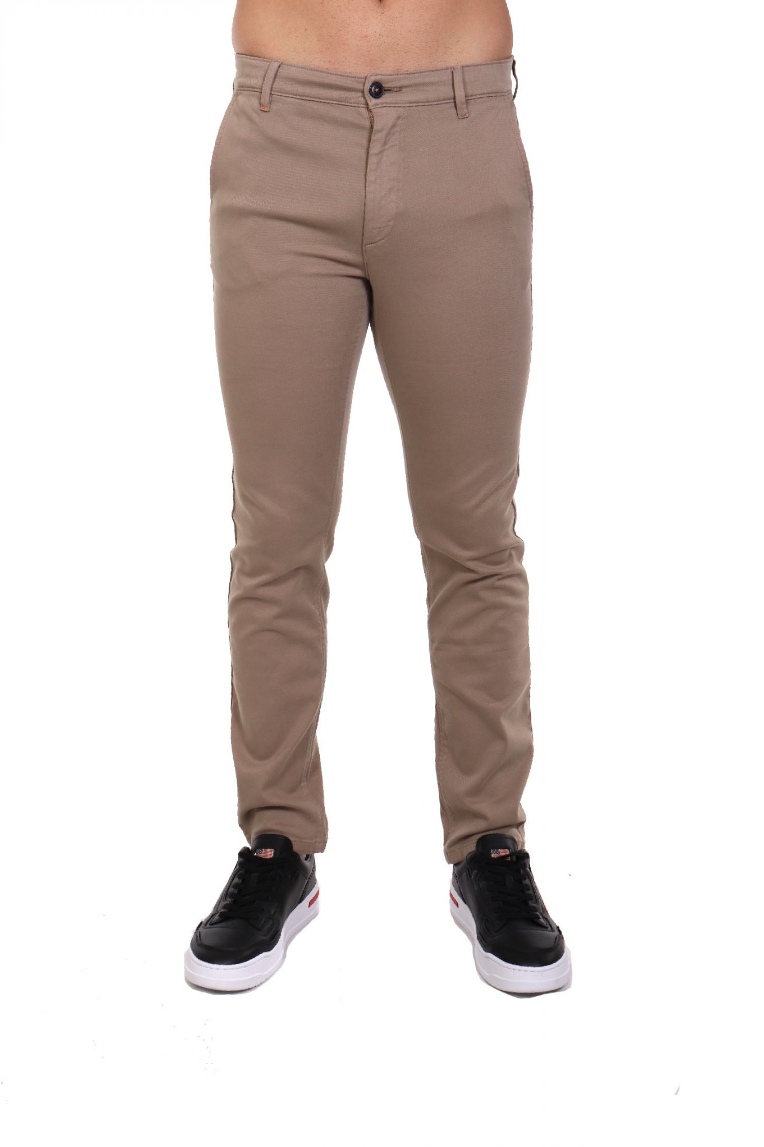 BOSS CASUAL ΠΑΝΤΕΛΟΝΙ CHINO SLIM FIT CHINO_SLIM ΜΠΕΖ