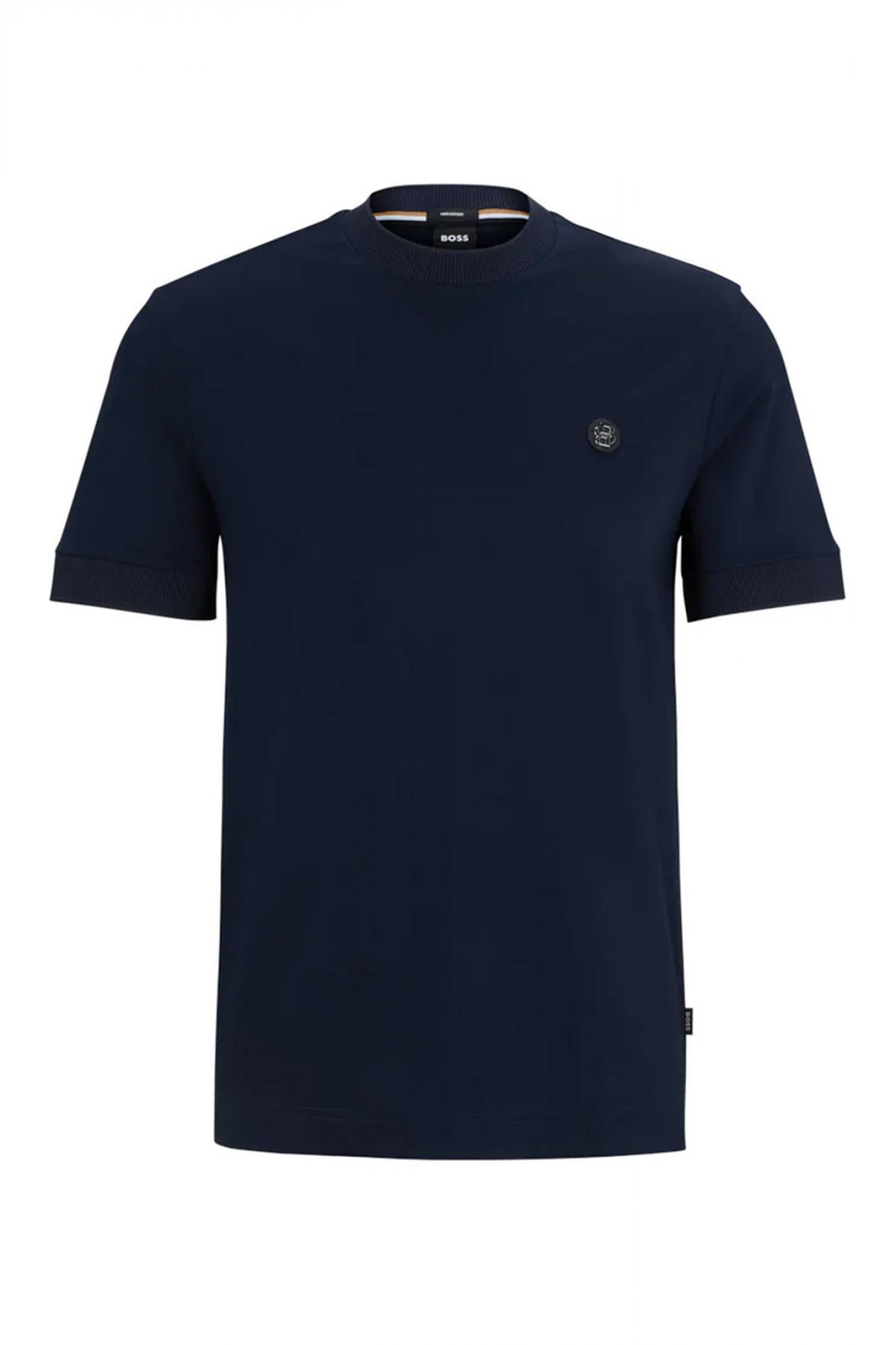 BOSS T-SHIRT MERCERISED C-TAUT 01 ΜΠΛΕ