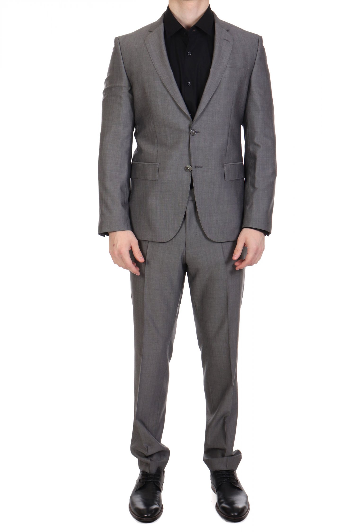 BOSS ΚΟΣΤΟΥΜΙ SLIM FIT GUABELLO 1815 STRETCH TAILORING H-HUGE-2PCS-224 ΓΚΡΙ