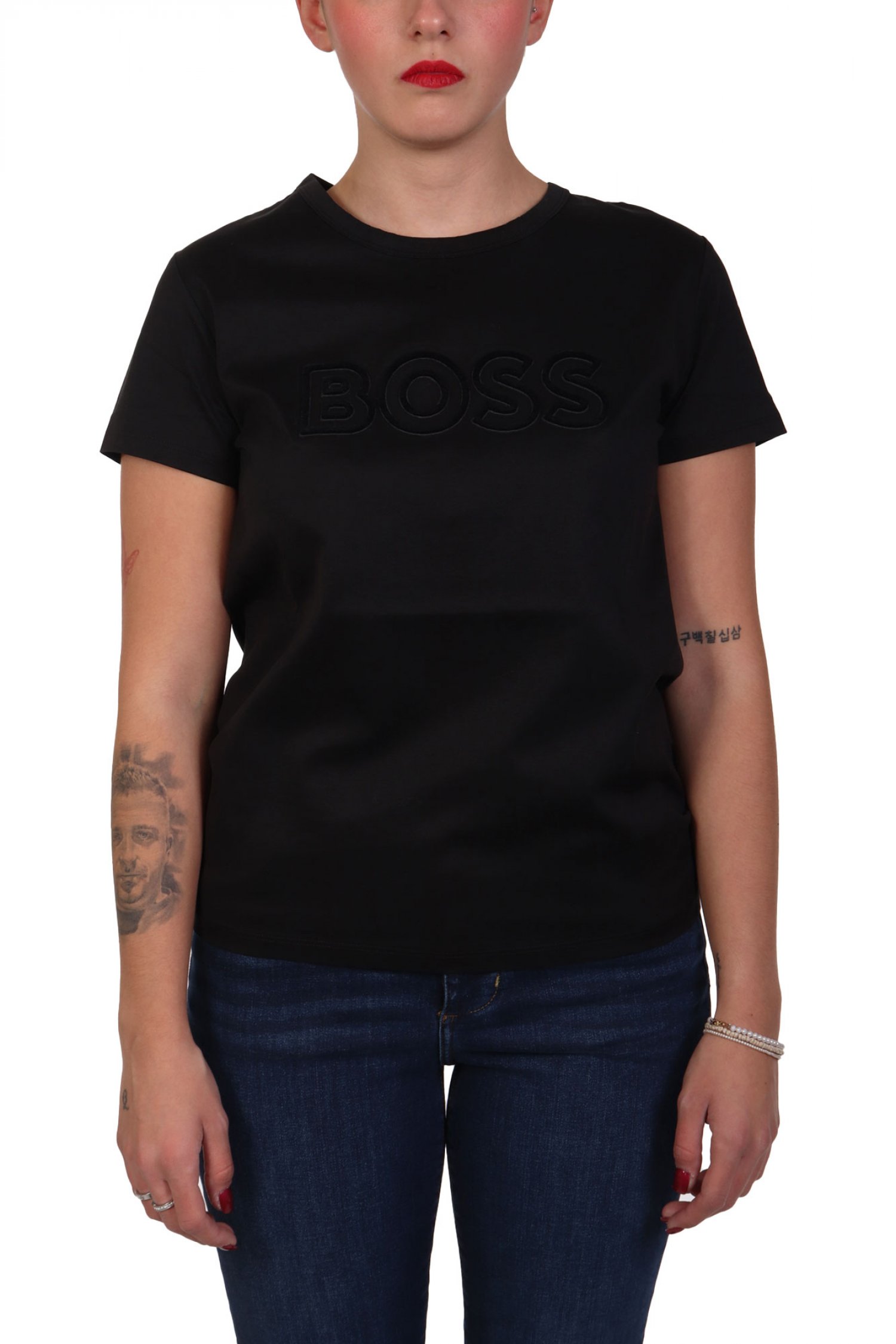BOSS T-SHIRT EVENTSA LOGO 1 ΜΑΥΡΟ