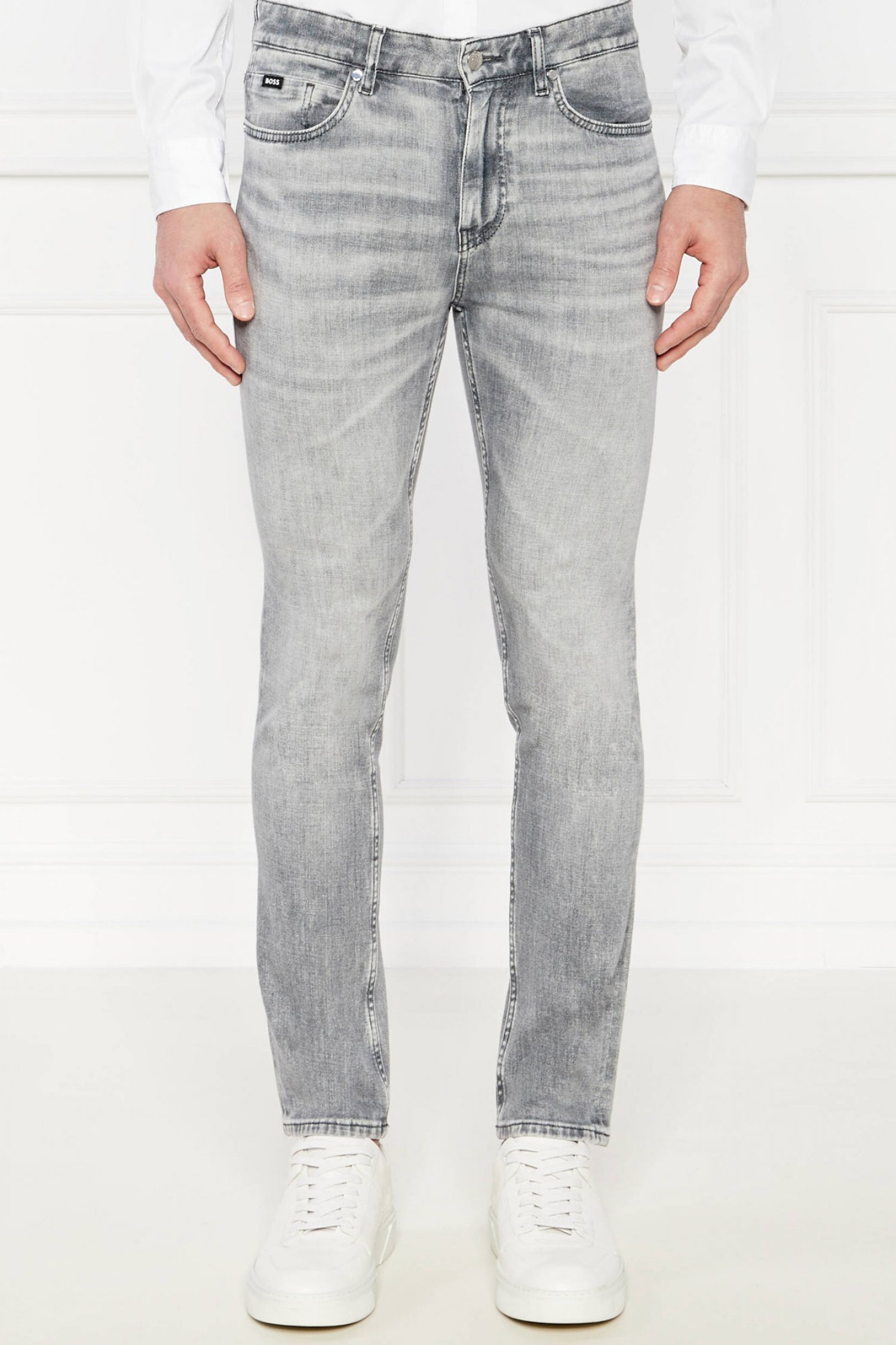 BOSS ΠΑΝΤΕΛΟΝΙ JEANS C- DELAWARE SLIM FIT ΓΚΡΙ