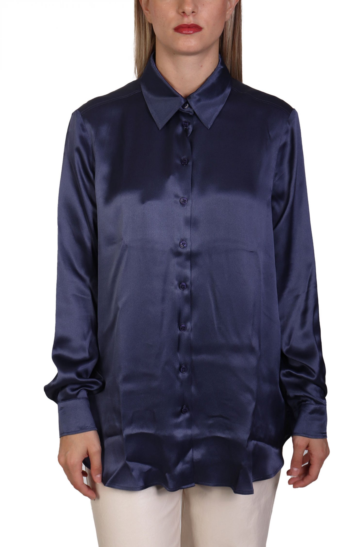 MARELLA MONOCHROME ΠΟΥΚΑΜΙΣΟ SIFONE ΣΚΟΥΡΟ ΜΠΛΕ