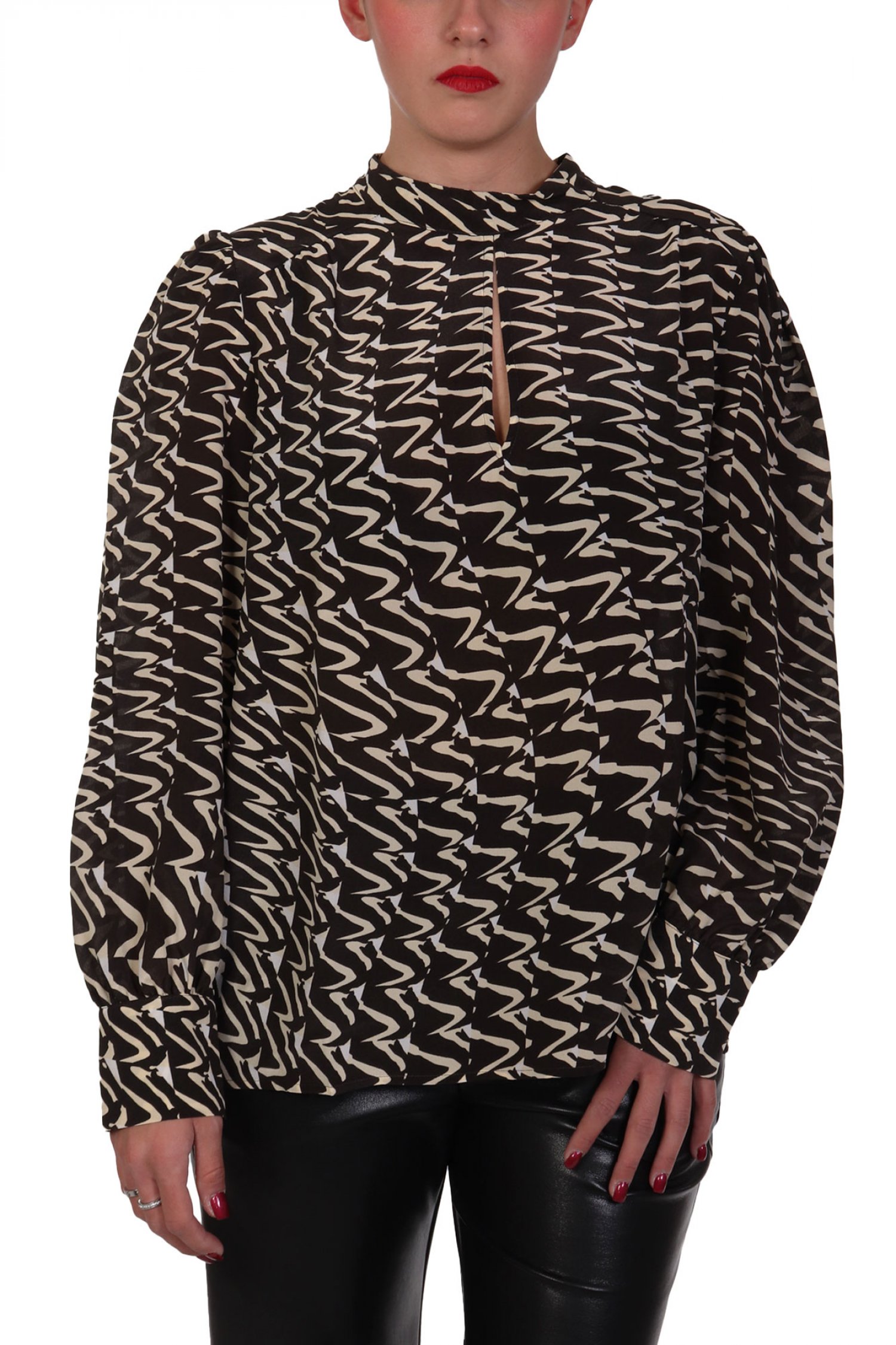 MARELLA 2 ΜΠΛΟΥΖΑ EGEMONE ΜΑΝΣΕΤΑ ΕΜΠΡΙΜΕ ΜΑΥΡΟ