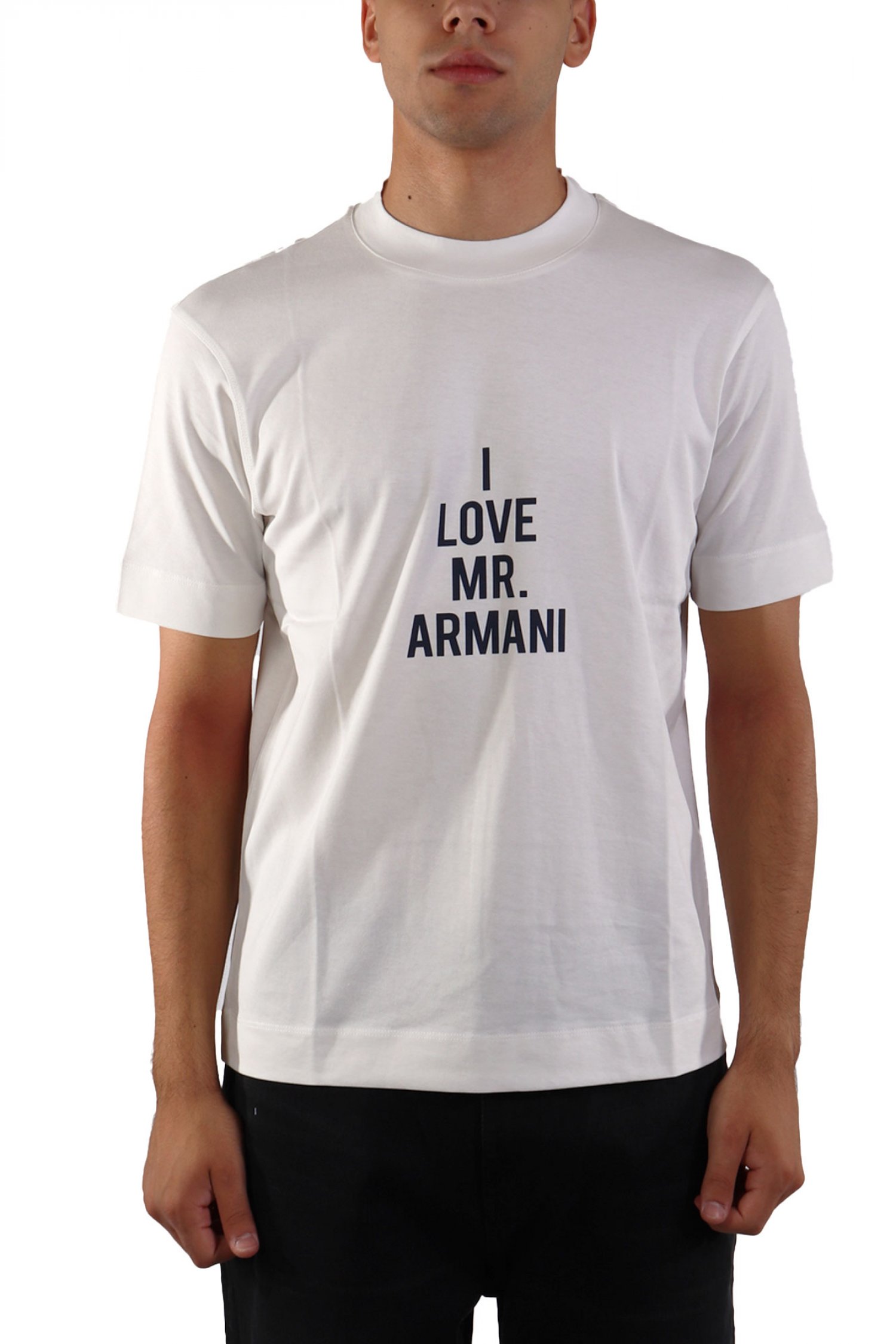 EMPORIO ARMANI T-SHIRT LOGO ΕΚΡΟΥ