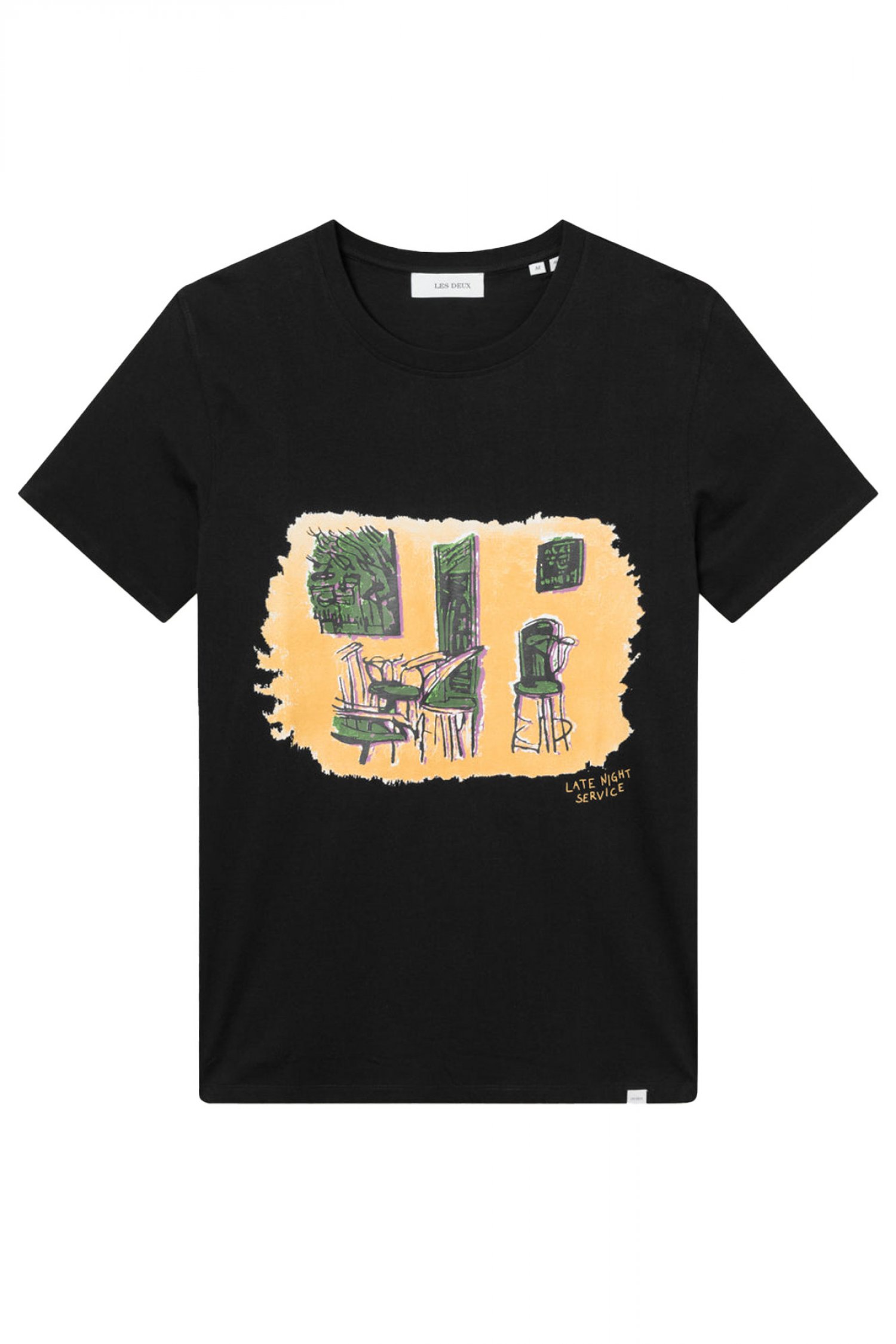 LES DEUX LES DEUX BERKELEY T-SHIRT LOGO ΜΑΥΡΟ