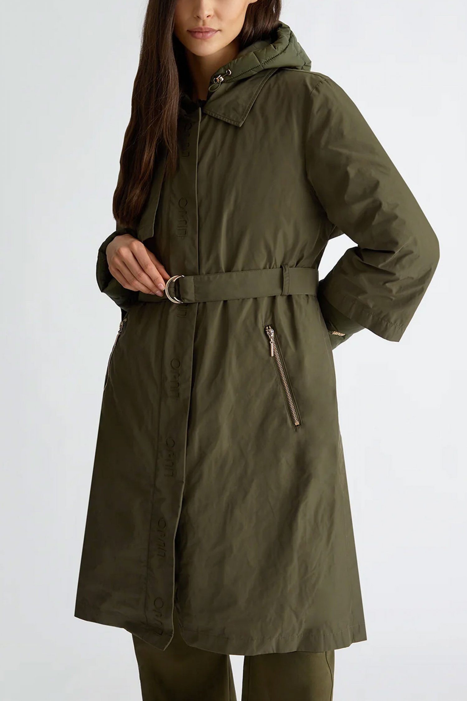 LIU JO ΜΠΟΥΦΑΝ ΦΟΥΣΚΩΤΟ ΑΠΟΣΠΩΜΕΝΟ ΠΑΡΚΑ ΜΑΚΡΥ ΧΑΚΙ