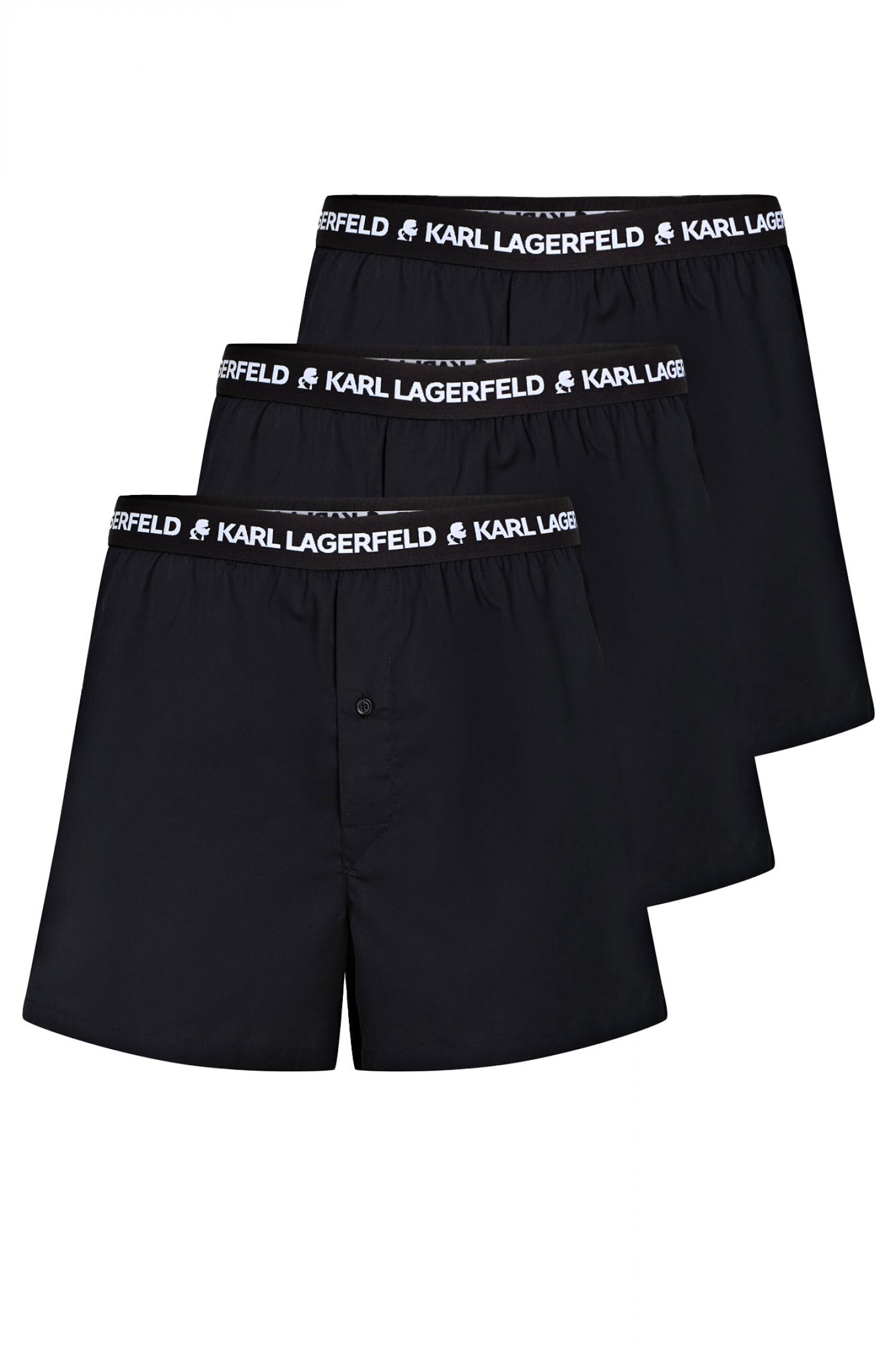 KARL LAGERFELD ΕΣΩΡΟΥΧΑ 3PACK TRUNK LOGO ΜΑΥΡΟ