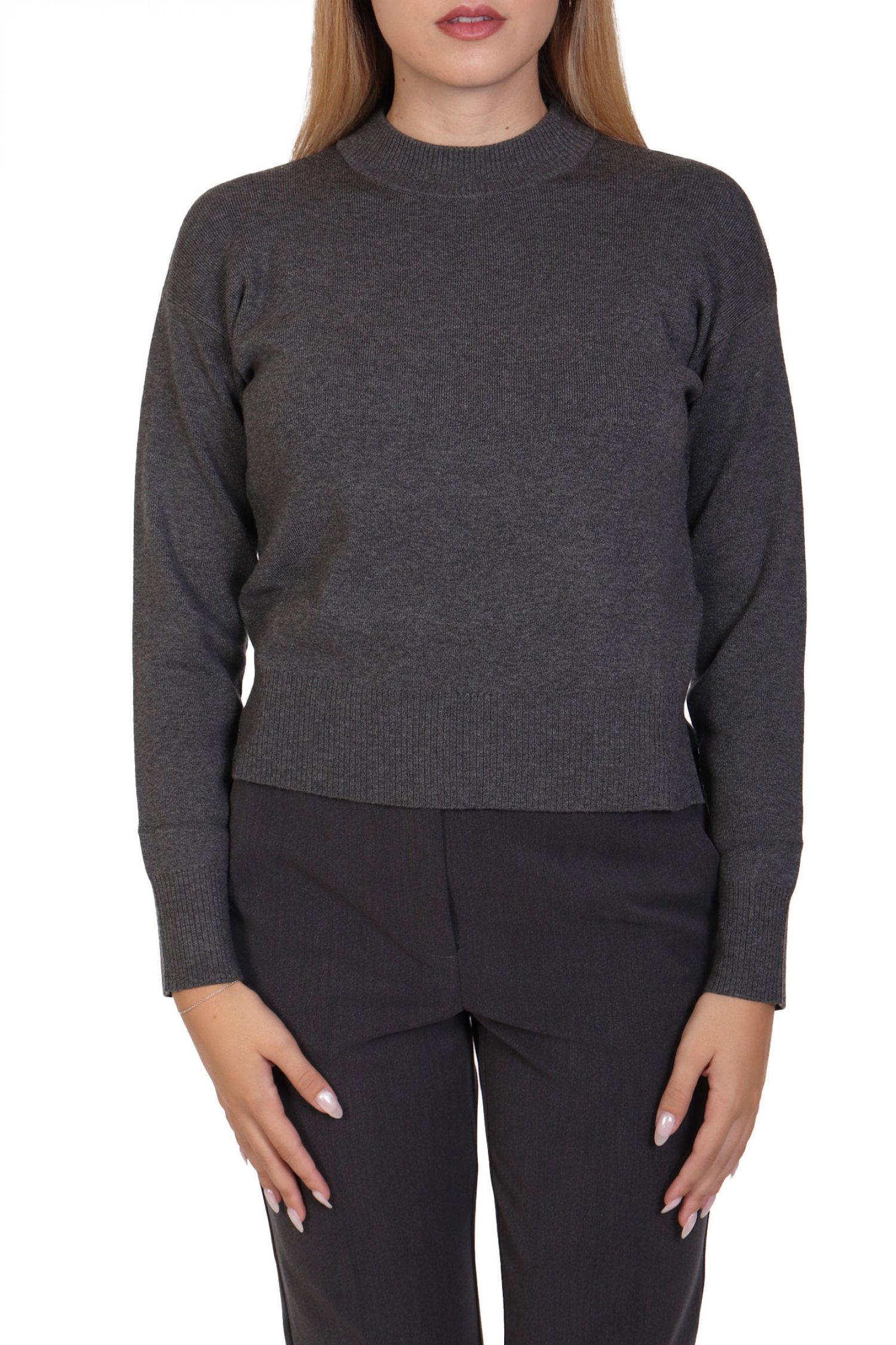 MARELLA EMME ΜΠΛΟΥΖΑ AGNELLI ΠΛΕΚΤΗ ΣΚΟΥΡΟ ΓΚΡΙ