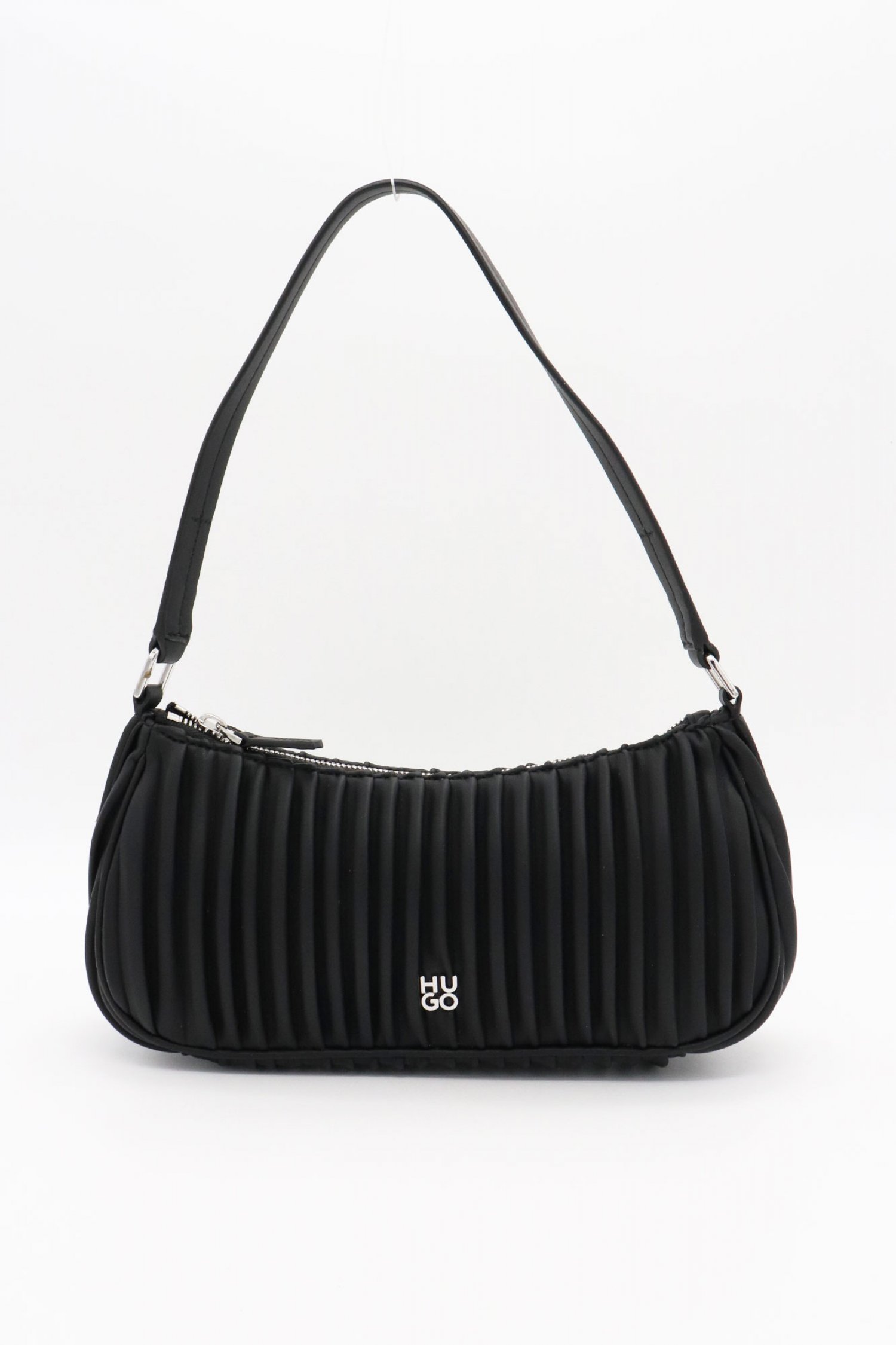 HUGO ΤΣΑΝΤΑ ΩΜΟΥ CHRIS SM HOBO-PLISSE LOGO ΜΑΥΡΟ