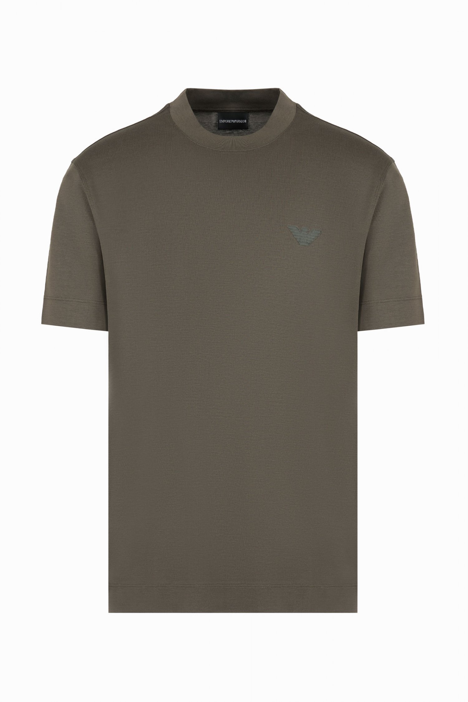 EMPORIO ARMANI T-SHIRT CREW NECK LOGO ΧΑΚΙ