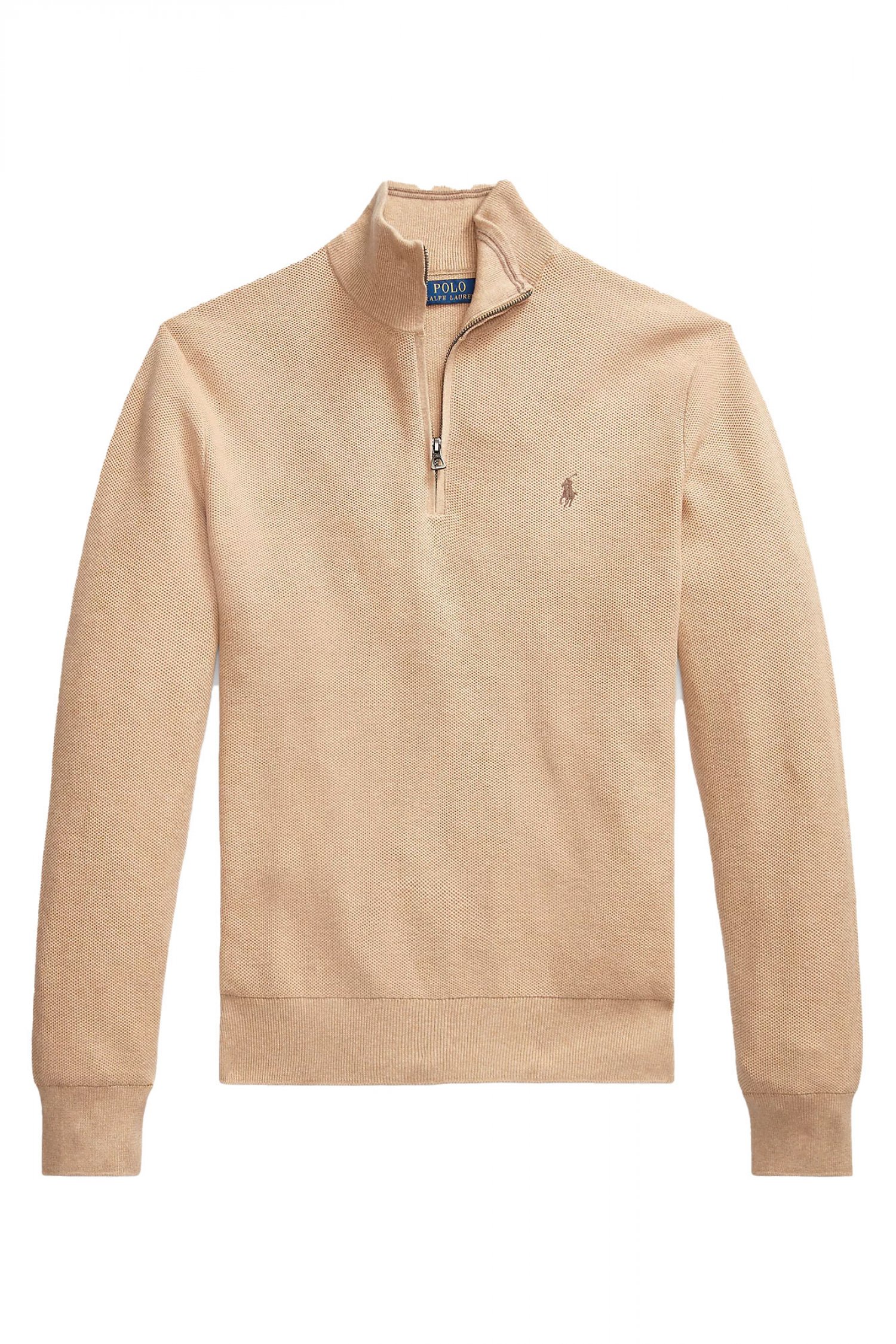 RALPH LAUREN RALPH LAUREN ΑΝΔΡΙΚΟ ΠΛΕΚΤΟ HALFZIP LOGO ΜΠΕΖ