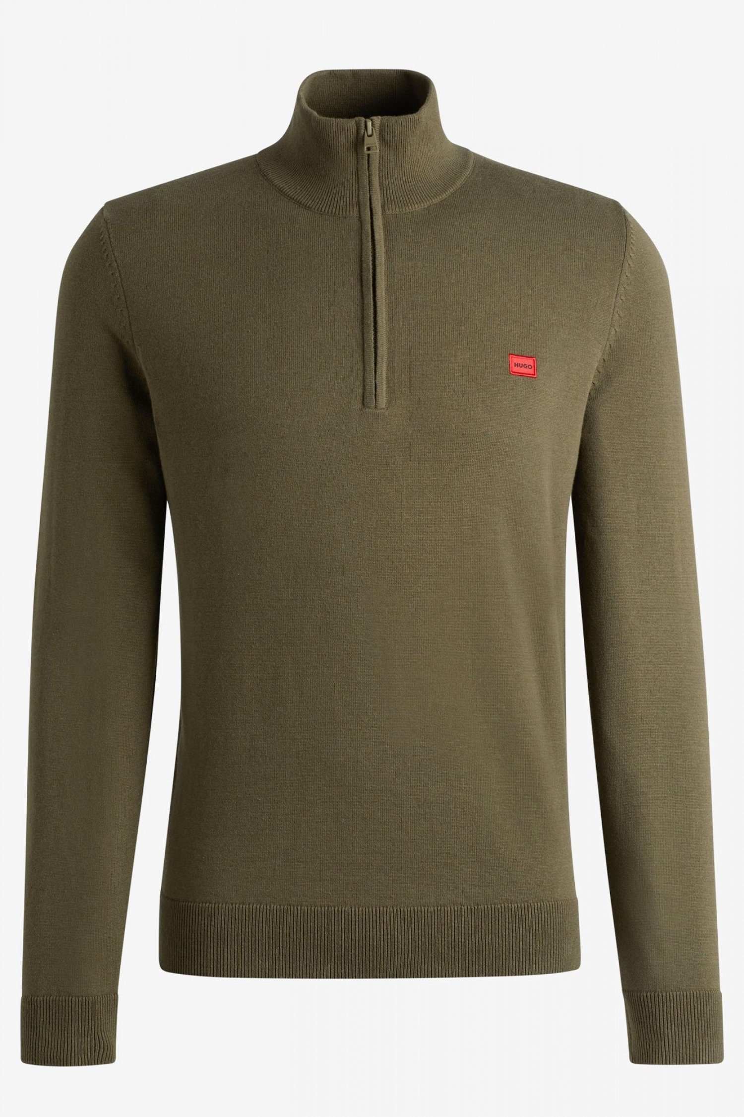 HUGO ΠΛΕΚΤΟ HALFZIP SAN QUINTUS-C ΧΑΚΙ