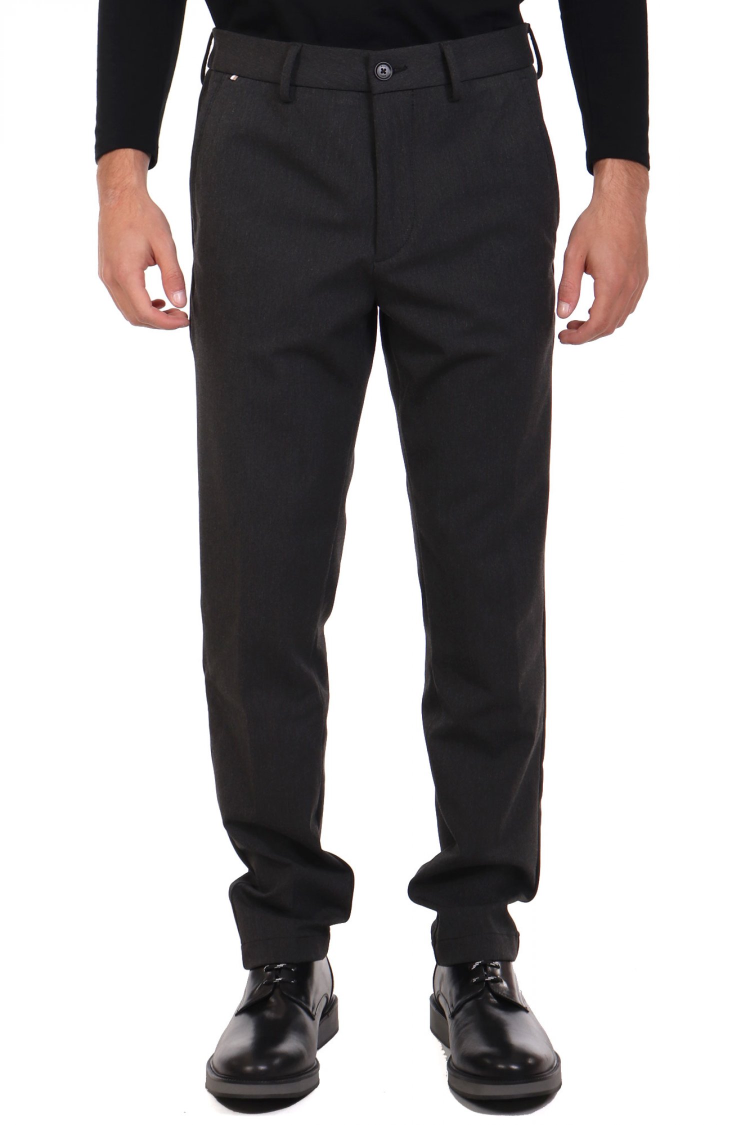 BOSS ΠΑΝΤΕΛΟΝΙ CHINO SLIM FIT H-KAITON ΑΝΘΡΑΚΙ