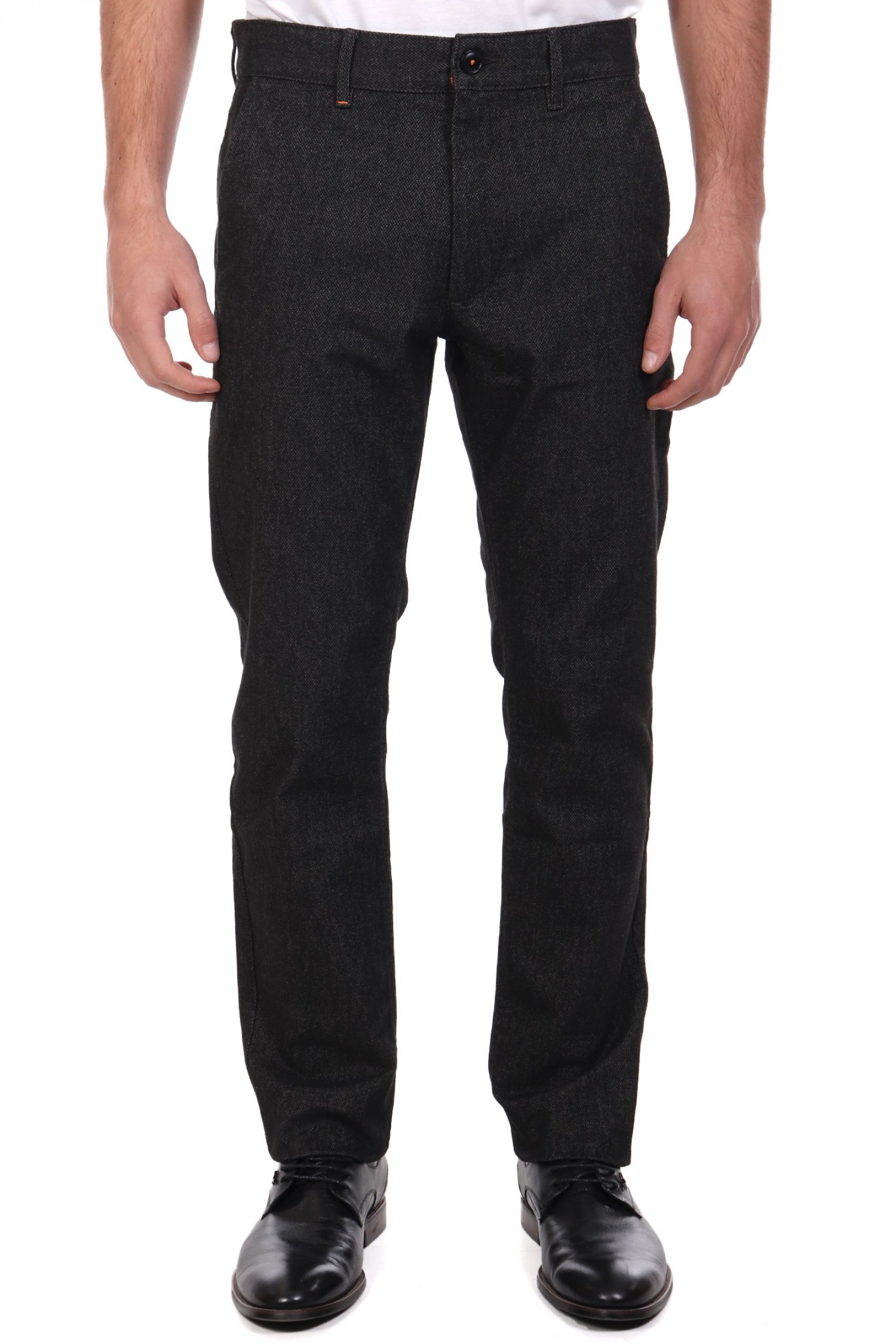 BOSS CASUAL ΠΑΝΤΕΛΟΝΙ CHINO SLIM FIT CHINO SLIM ΑΝΘΡΑΚΙ