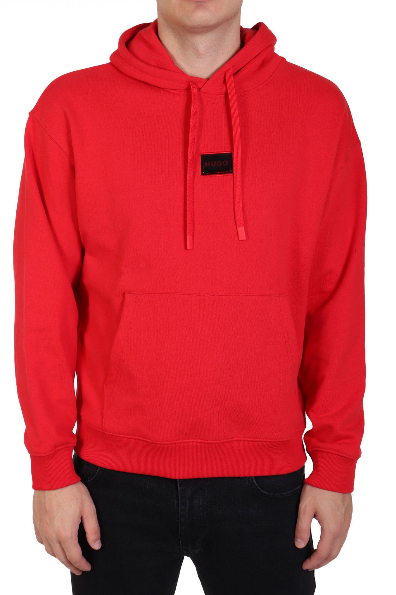 HUGO ΦΟΥΤΕΡ HOODIE DUGOJELLOW LOGO ΚΟΚΚΙΝΟ