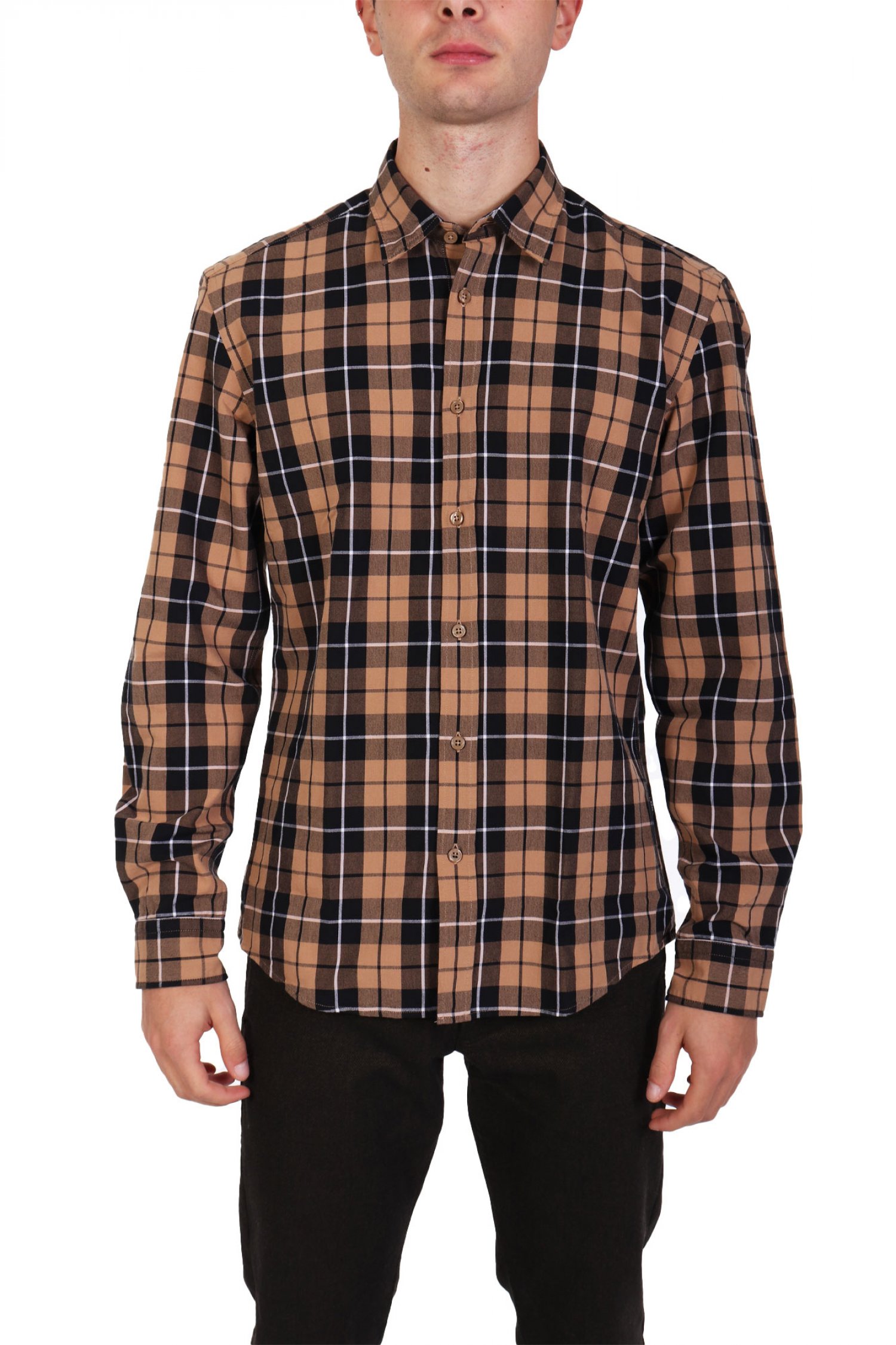 BOSS ΠΟΥΚΑΜΙΣΟ ΚΑΡΩ REGULAR FIT C-LIAM-KENT-C1-243 ΜΠΕΖ