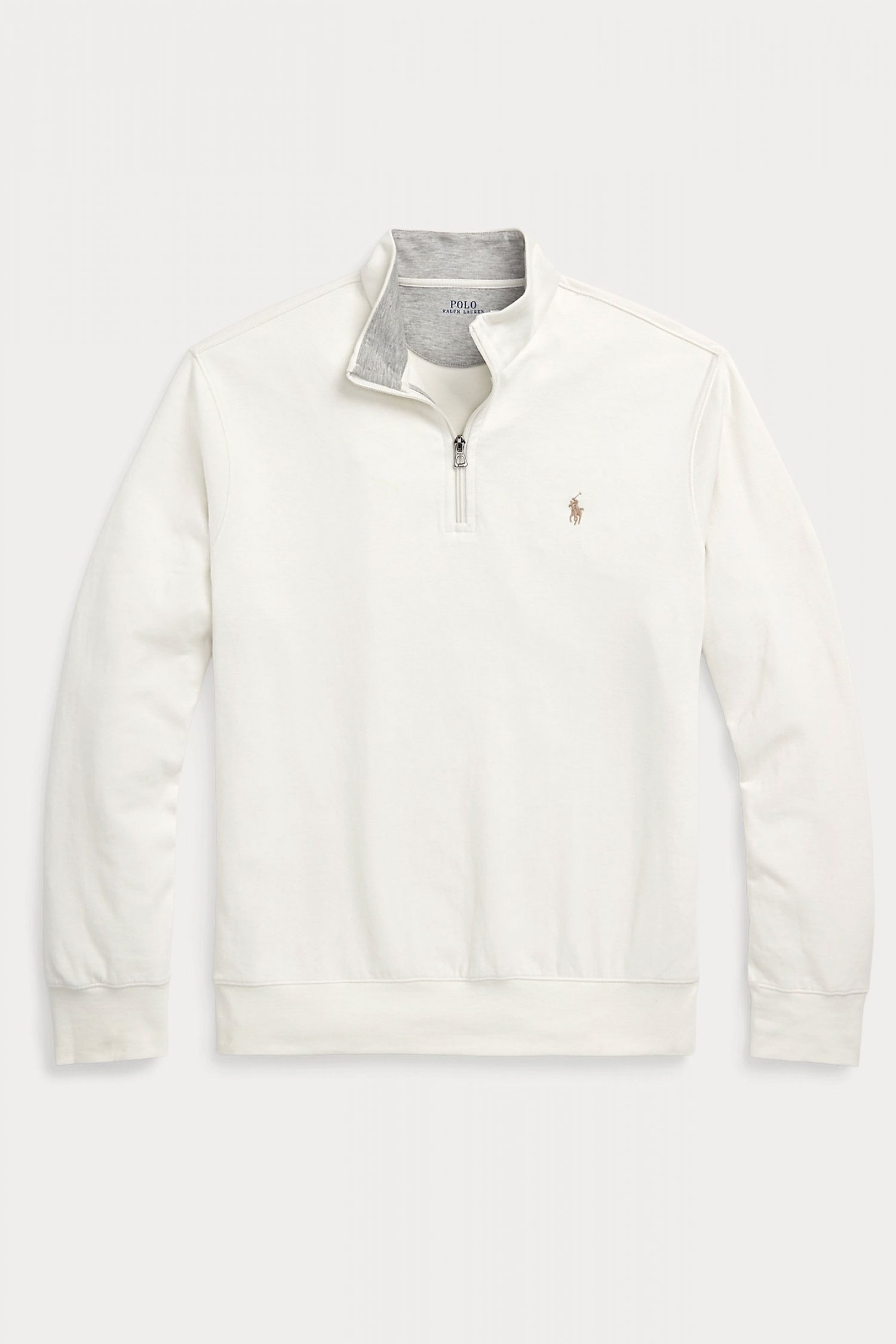 RALPH LAUREN ΦΟΥΤΕΡ HALFZIP LOGO ΕΚΡΟΥ