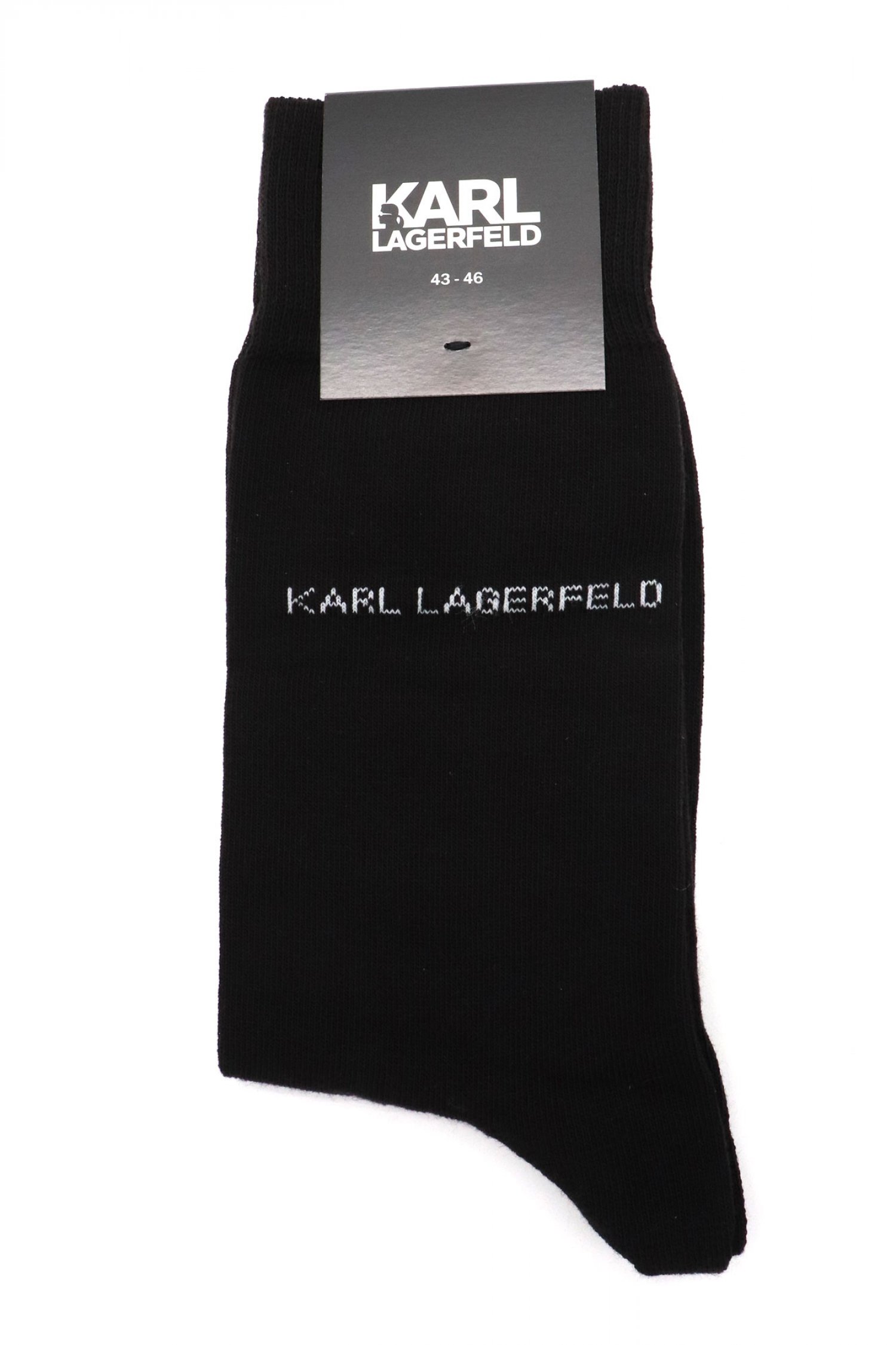 KARL LAGERFELD ΚΑΛΤΣΕΣ LOGO ΜΑΥΡΟ