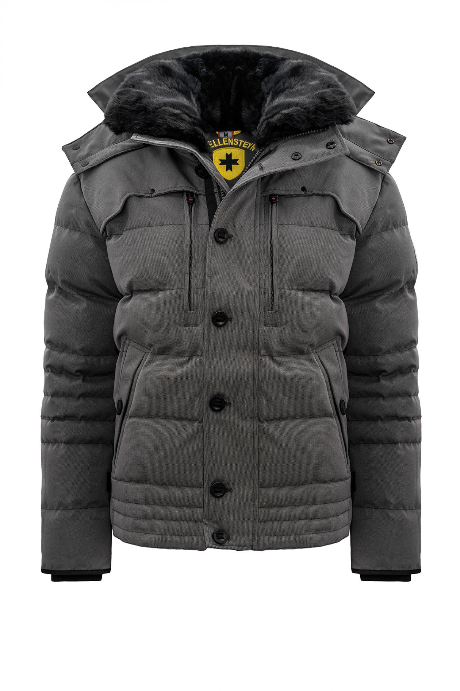 WELLENSTEYN ΑΝΔΡΙΚΟ ΜΠΟΥΦΑΝ ΦΟΥΣΚΩΤΟ STARSTREAM ΑΠΟΣΠΩΜΕΝΗ ΚΟΥΚΟΥΛΑ ΑΠΟΣΠΩΜΕΝΗ ΓΟΥΝΑ ΓΚΡΙ