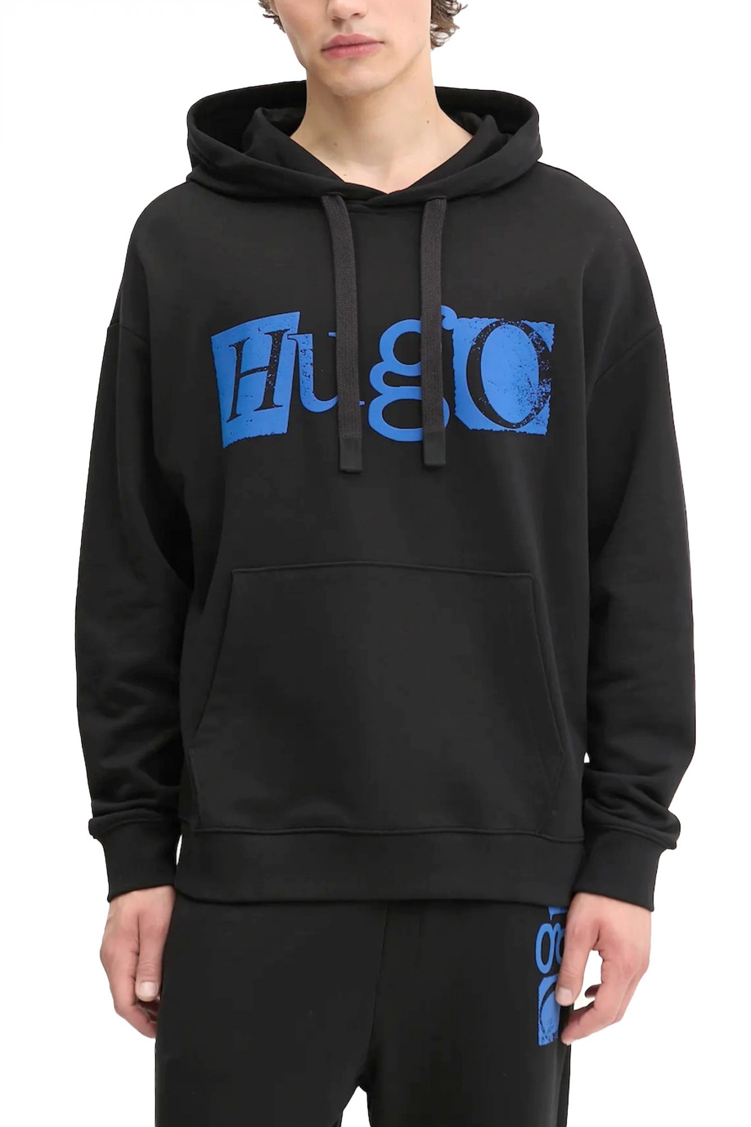 HUGO BLUE ΦΟΥΤΕΡ HOODIE NILDI ΜΑΥΡΟ