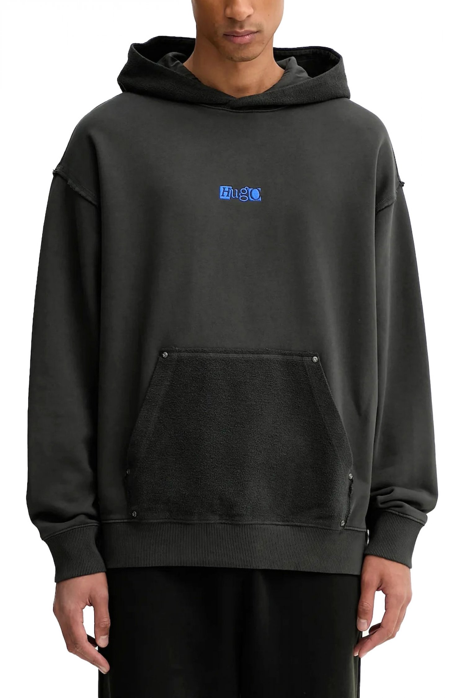 HUGΟ BLUE ΦΟΥΤΕΡ HOODIE NASDI ΜΑΥΡΟ