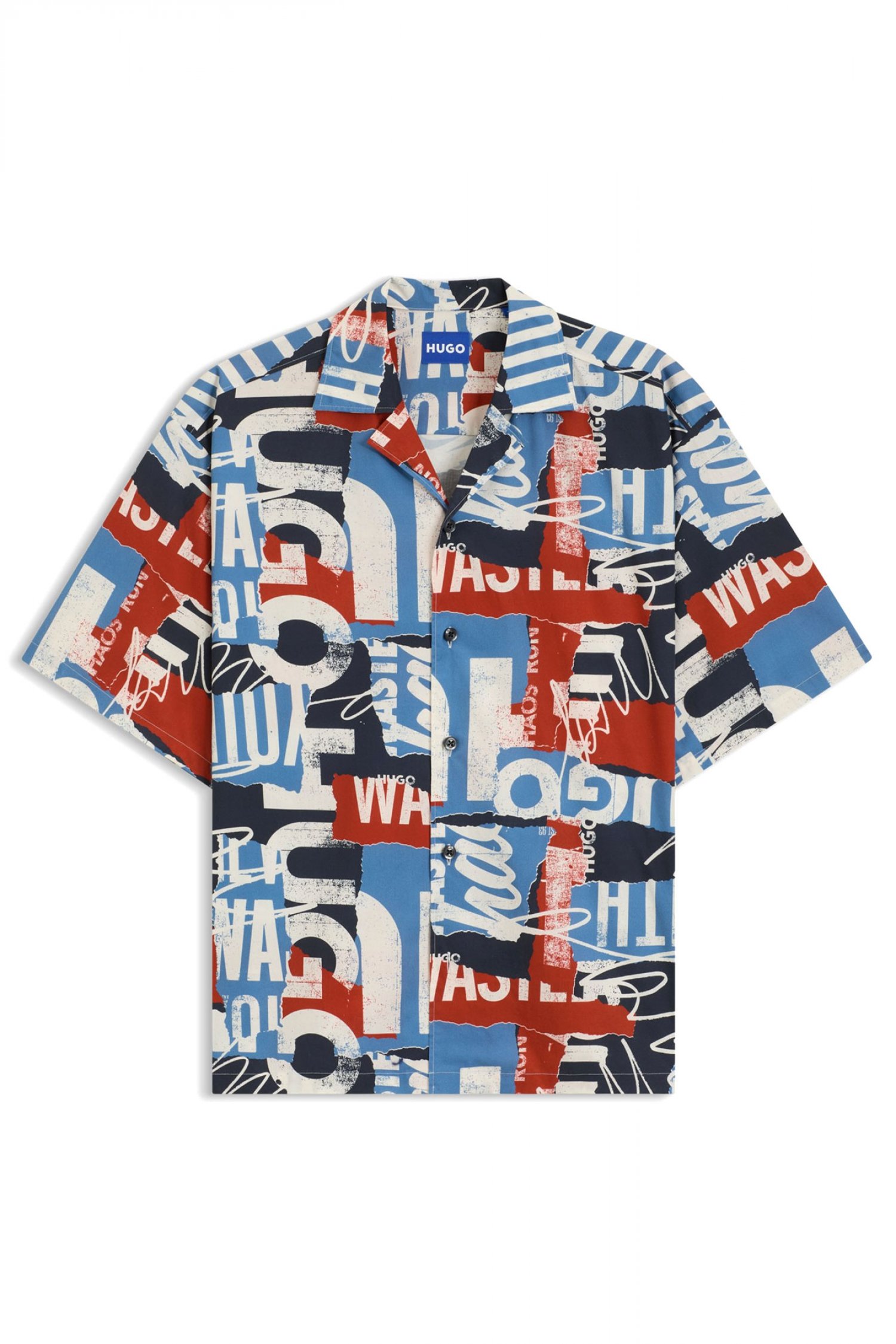 HUGO BLUE ΠΟΥΚΑΜΙΣO ELIGINO MULTI ΜΠΛΕ