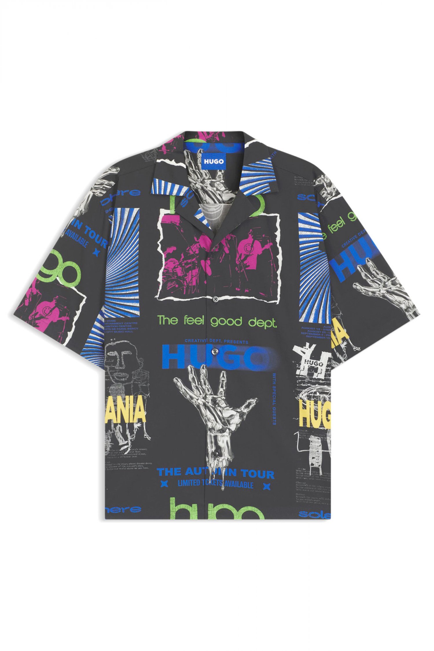 HUGO BLUE ΠΟΥΚΑΜΙΣO ELIGINO ΜΑΥΡΟ