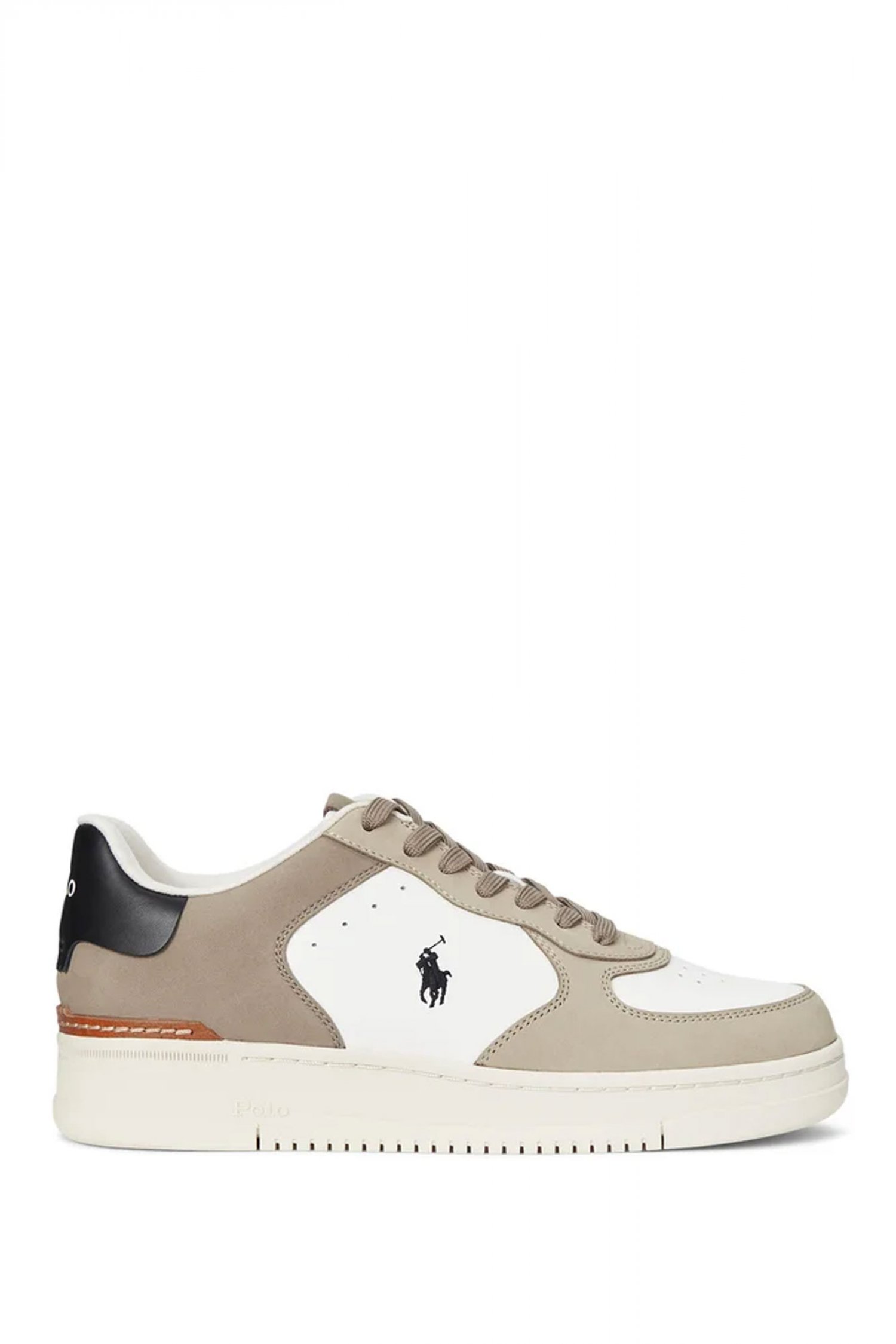 RALPH LAUREN ΠΑΠΟΥΤΣΙΑ SNEAKERS MASTERS-CRT-SK-LTL ΛΕΥΚΟ-ΜΠΕΖ