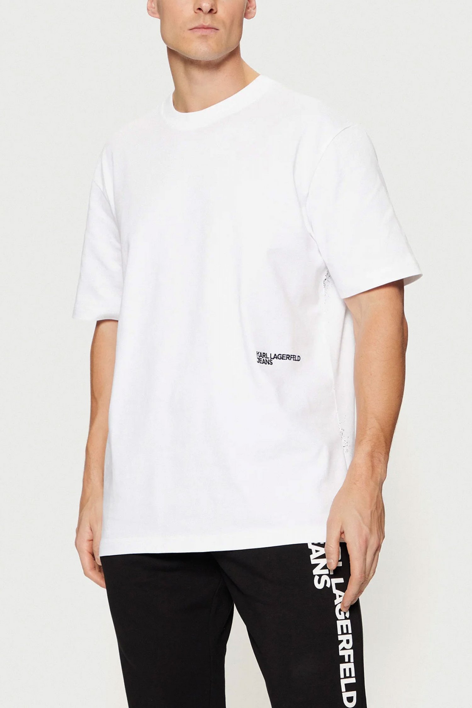 KARL LAGERFELD JEANS KARL LAGERFELD JEANS T-SHIRT KLJ RELAXED SS KARL TEE ΛΕΥΚΟ