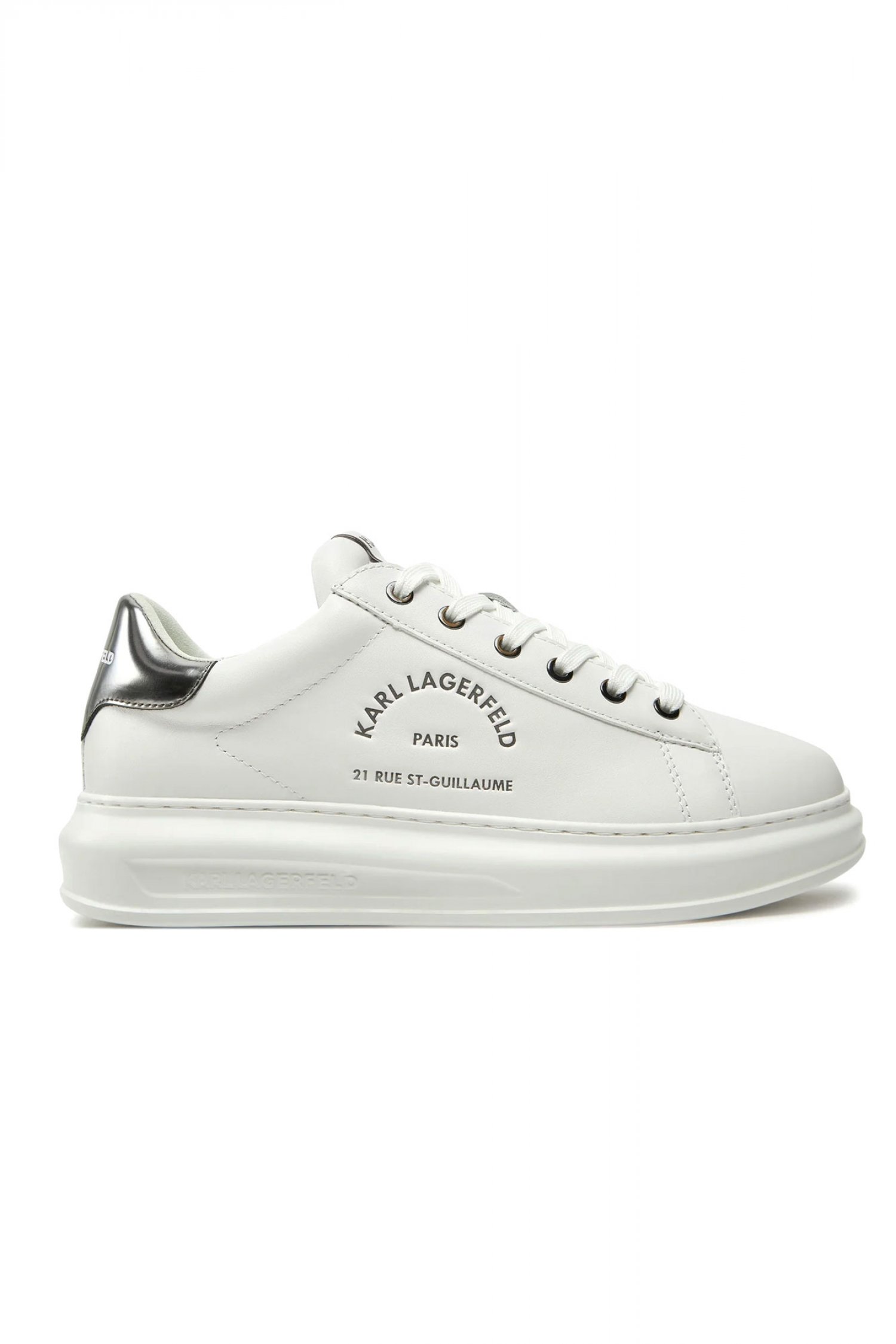 KARL LAGERFELD ΠΑΠΟΥΤΣΙΑ SNEAKERS KAPRI MENS MAISON KARL LACE ΛΕΥΚΟ