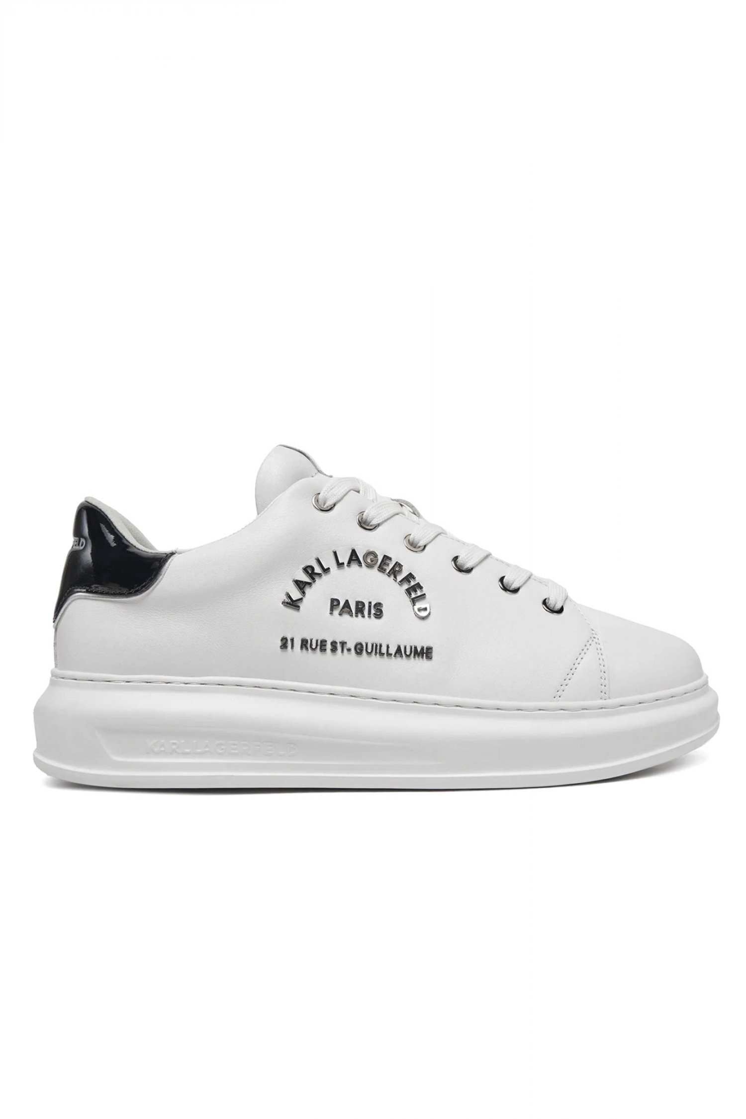 KARL LAGERFELD ΠΑΠΟΥΤΣΙΑ SNEAKERS KAPRI MENS METAL MAISON KARL ΛΕΥΚΟ