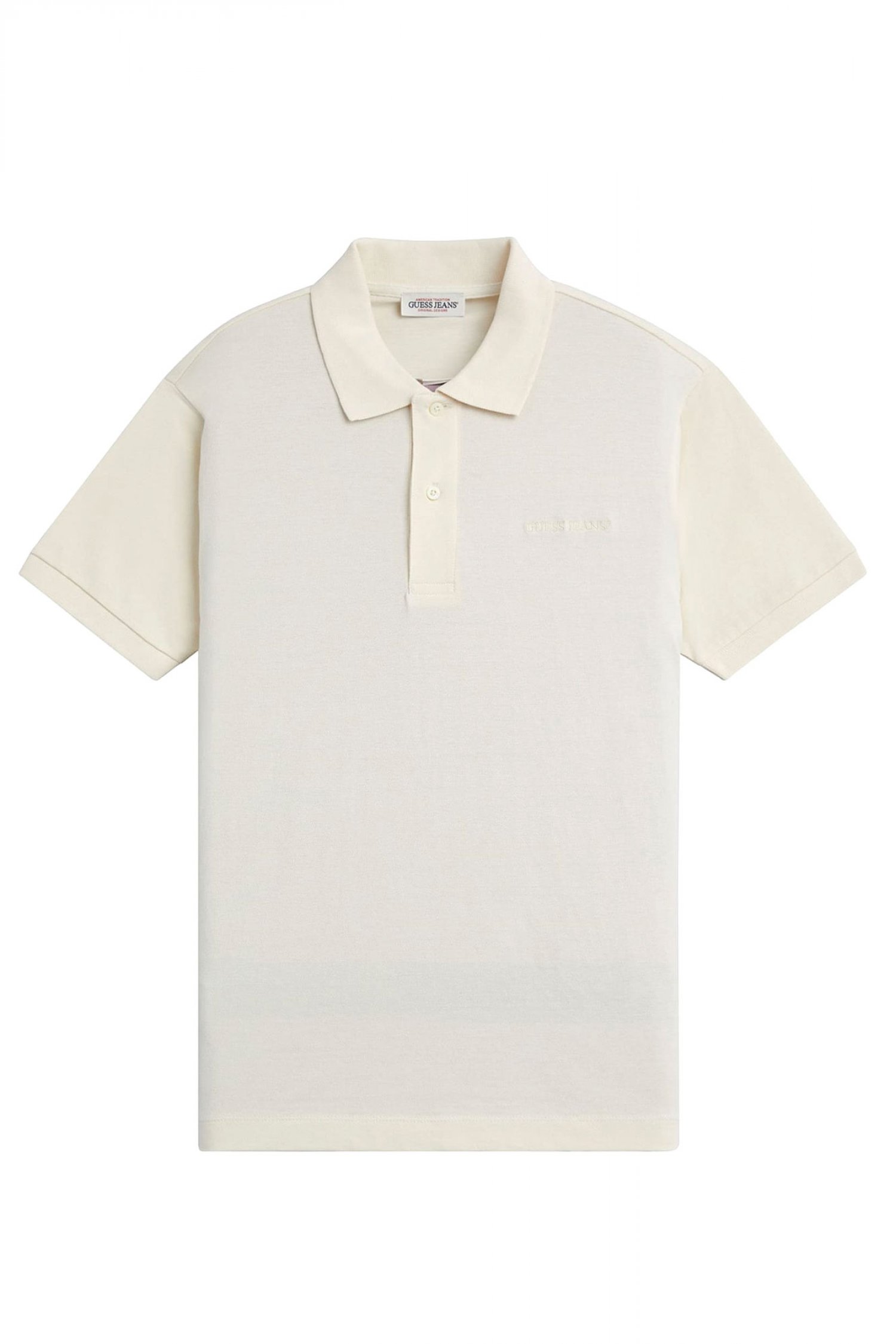 GUESS JEANS GUESS JEANS POLO LOGO ΕΚΡΟΥ