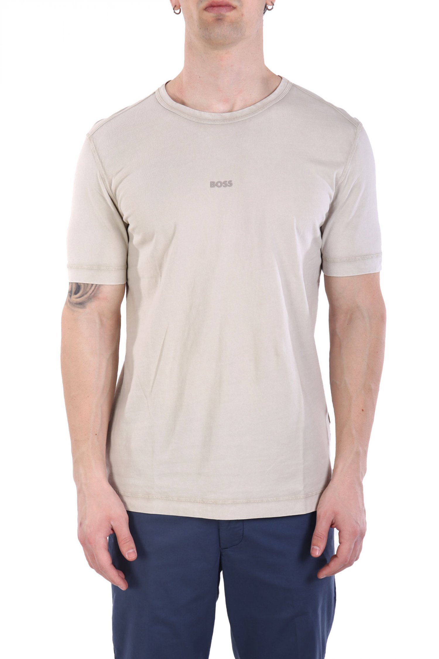 BOSS CASUAL T-SHIRT REGULAR FIT TOKKS ΜΠΕΖ