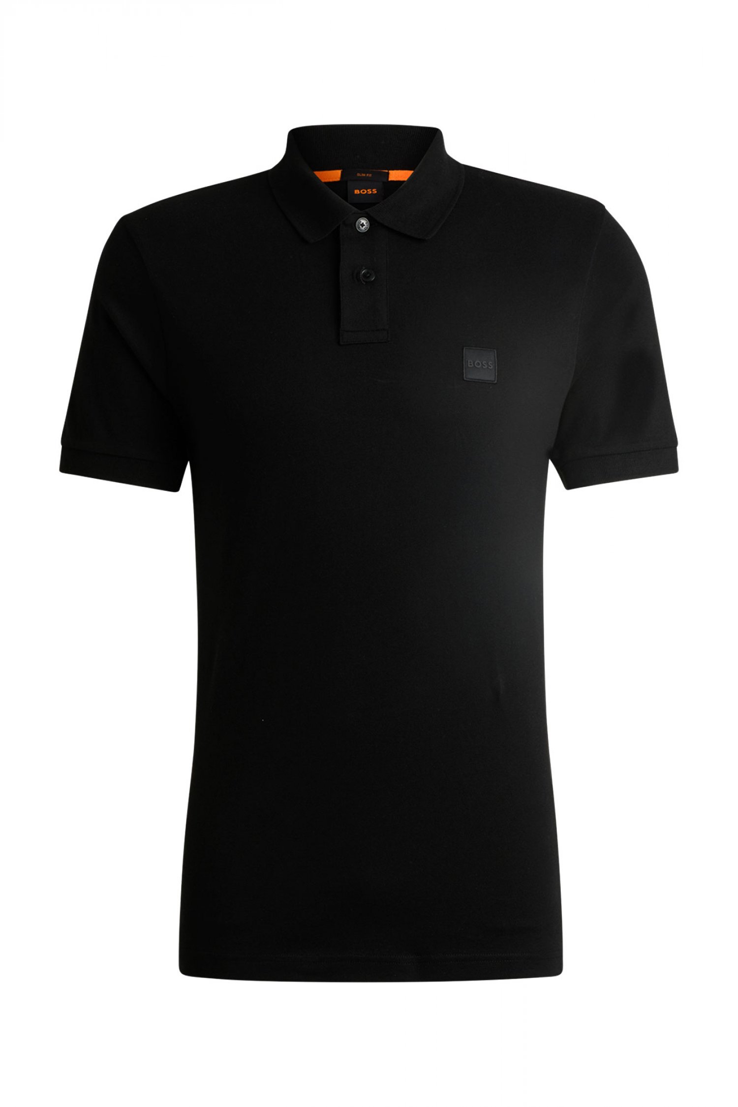 BOSS CASUAL POLO SLIM FIT PASSENGER ΜΑΥΡΟ