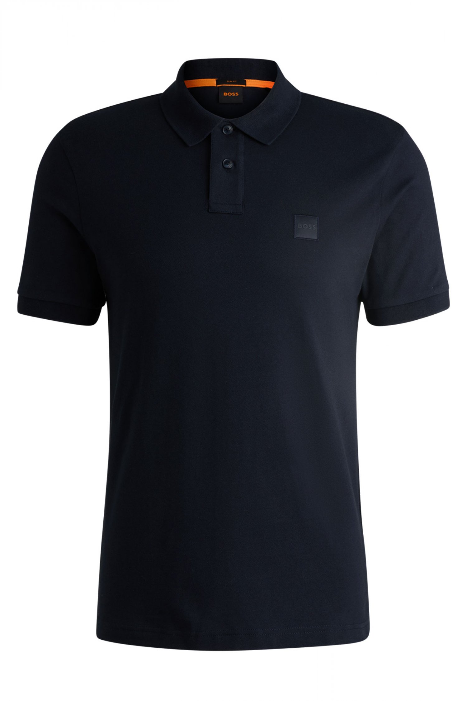 BOSS CASUAL POLO SLIM FIT PASSENGER ΣΚΟΥΡΟ ΜΠΛΕ