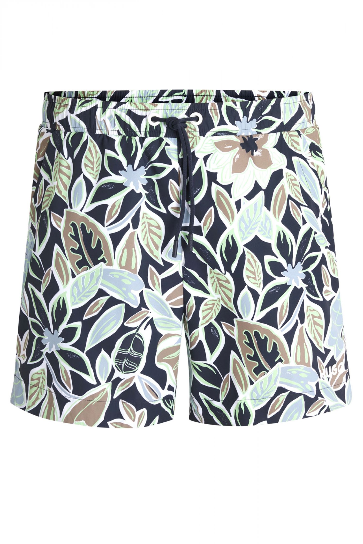 HUGO ΜΑΓΙΩ CALALA FLORAL LOGO ΠΡΑΣΙΝΟ-ΜΠΛΕ