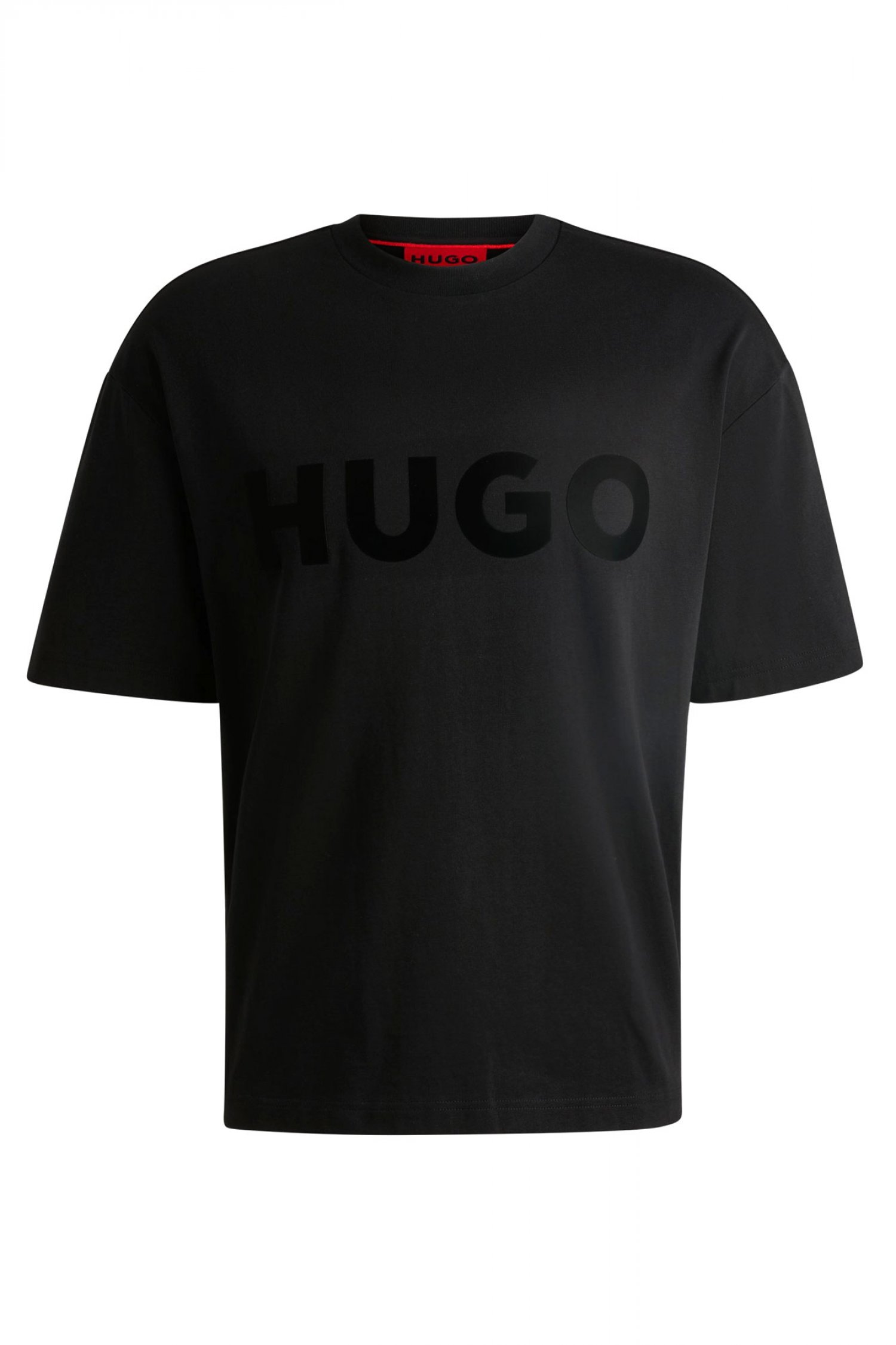 HUGO T-SHIRT DINKEE OVERSIZED FIT LOGO ΜΑΥΡΟ