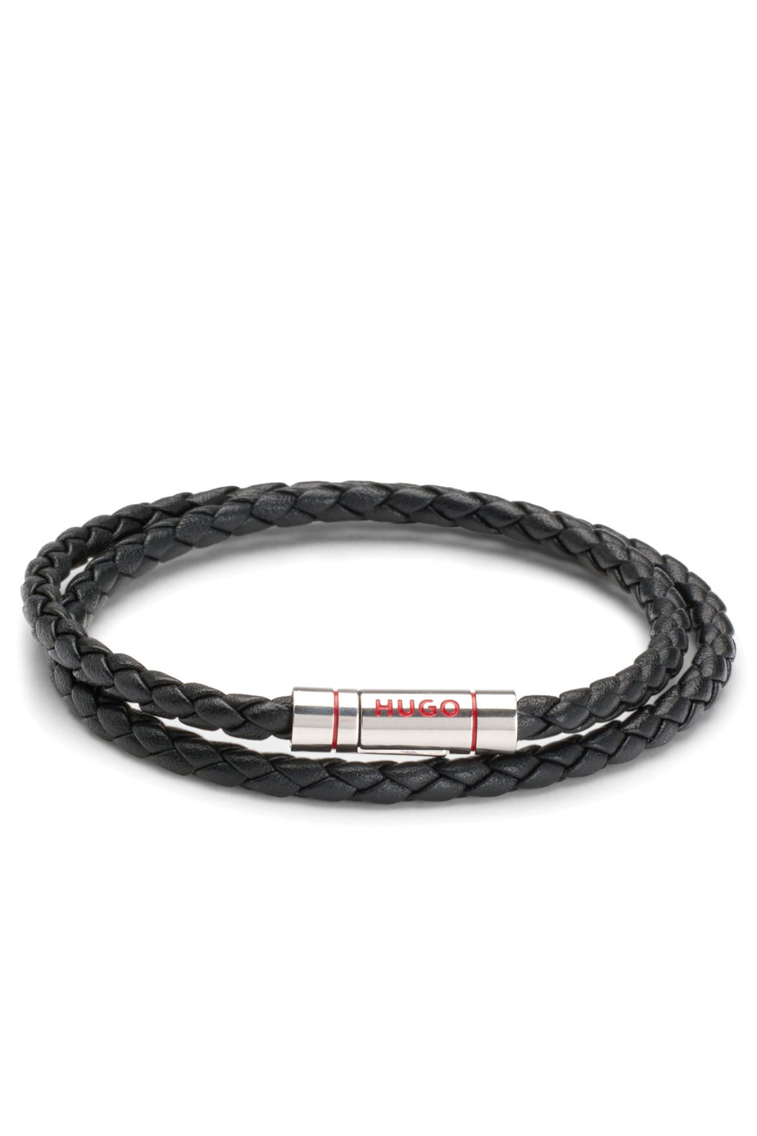 HUGO ΒΡΑΧΙΟΛΙ Ε-DOUBLEBRAIDC-BRA ΜΑΥΡΟ