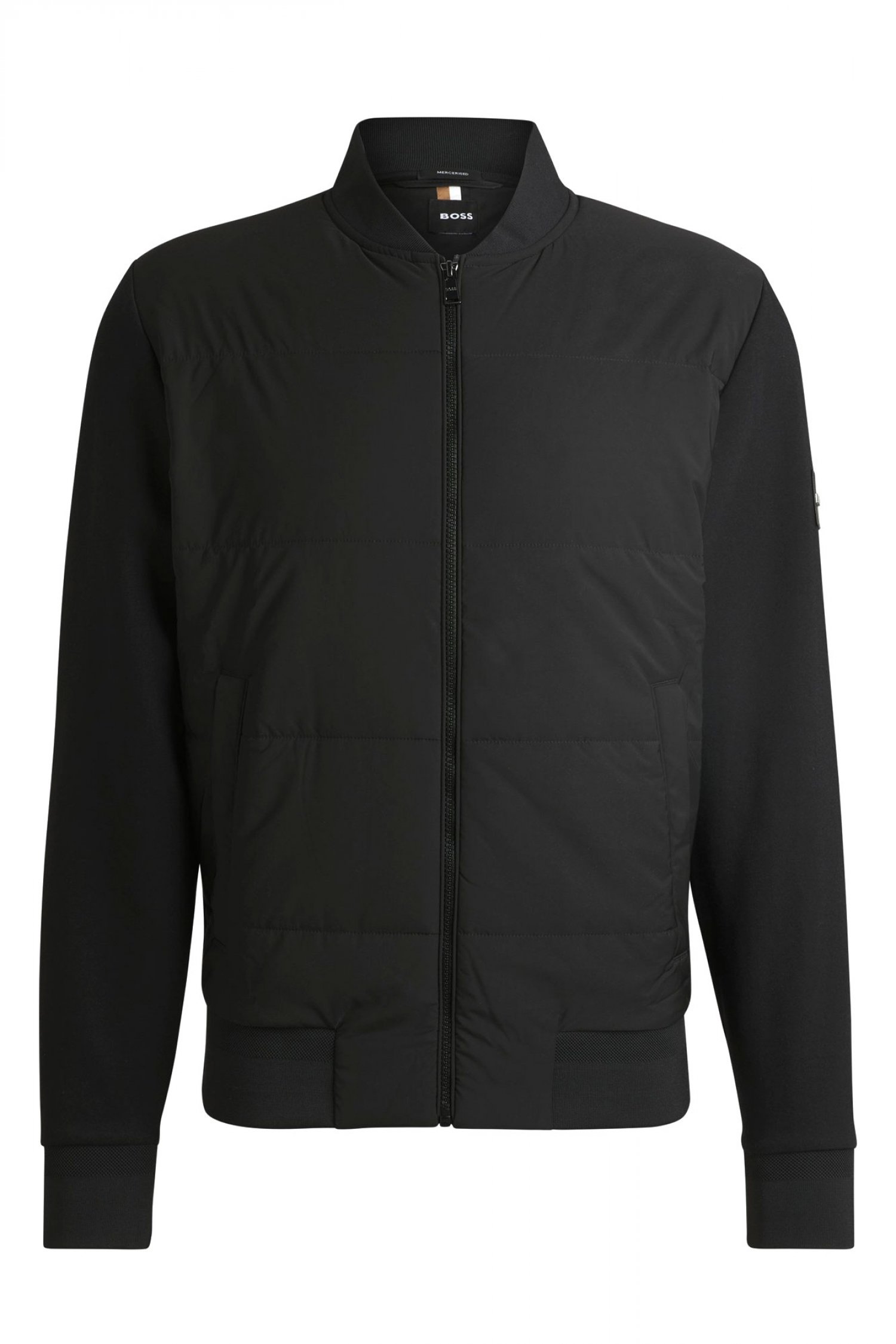 BOSS ΜΠΟΥΦΑΝ JACKET H-SKILES 100 ΜΑΥΡΟ