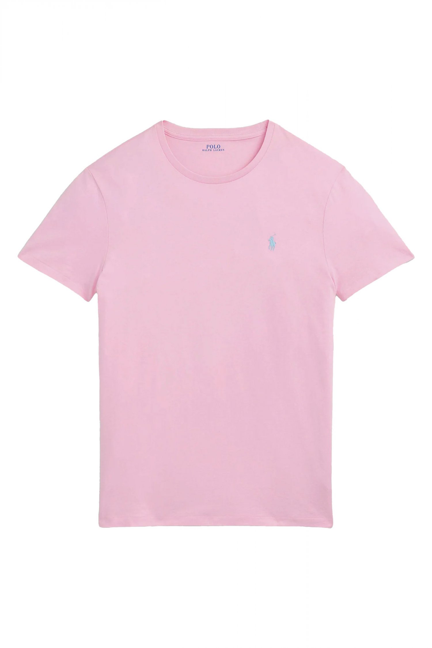 RALPH LAUREN T-SHIRT CUSTOM SLIM FIT LOGO ΡΟΖ