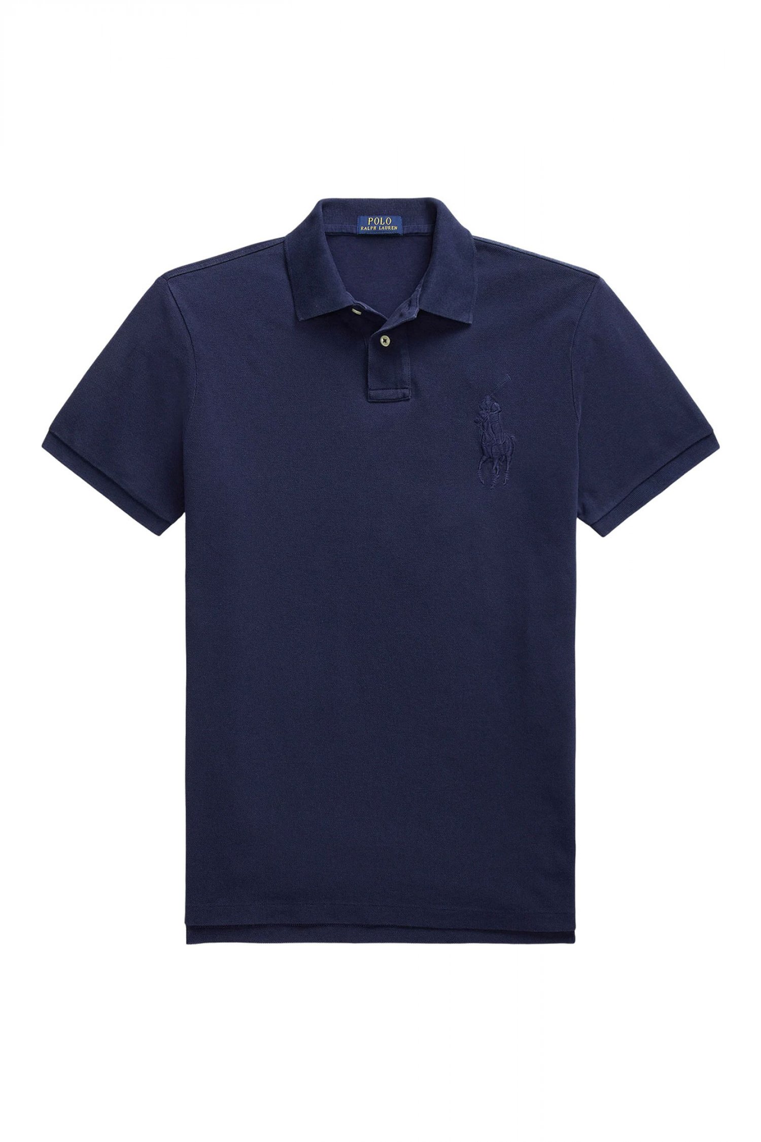 RALPH LAUREN POLO CUSTOM SLIM FIT BIG LOGO ΜΠΛΕ