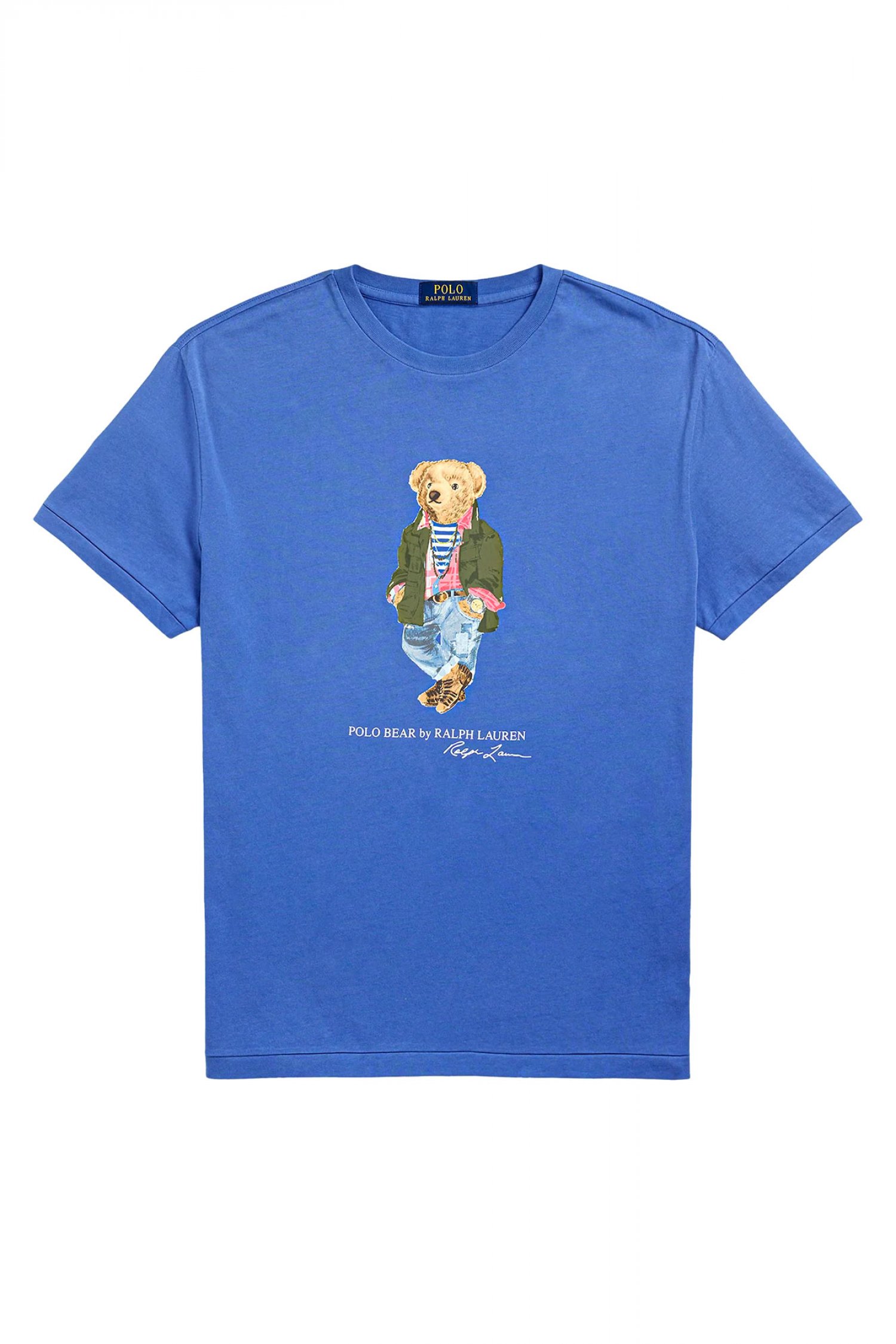 RALPH LAUREN T-SHIRT CLASSIC FIT LOGO BEAR ΡΟΥΑ ΜΠΛΕ
